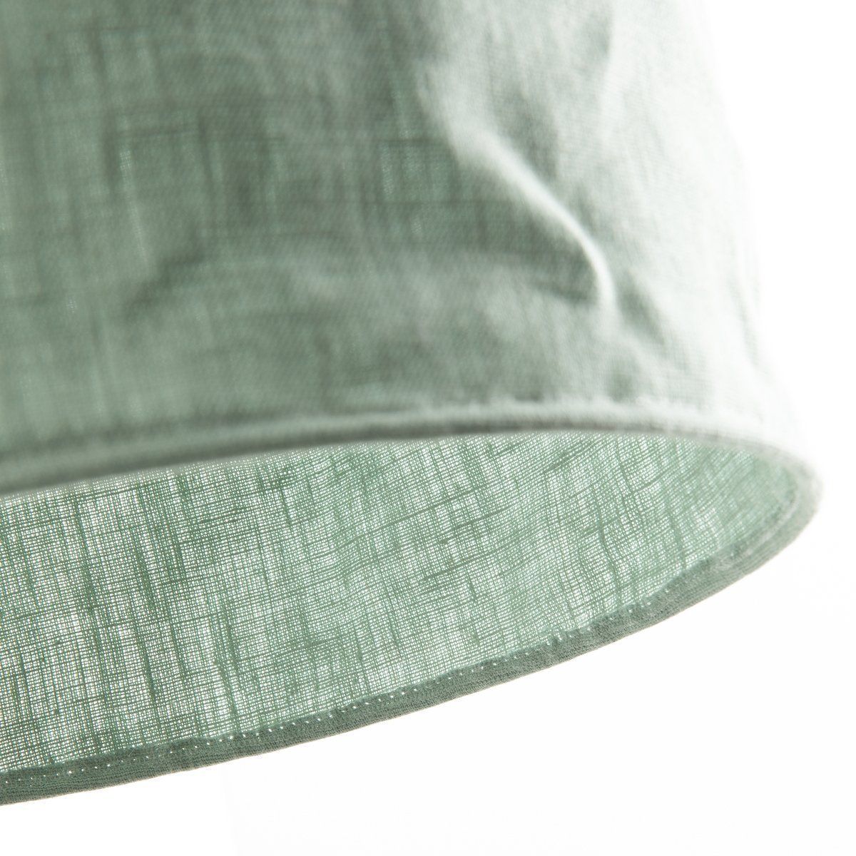 Abat-jour LINSOU (D30cm) en lin souple couleur vert menthe