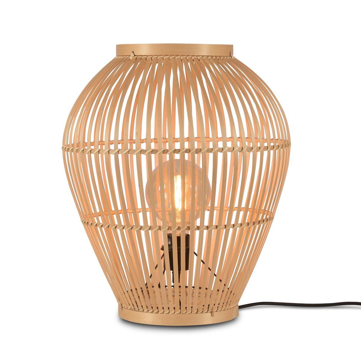 Lampe à poser TUVALU (H50cm) en bambou naturel