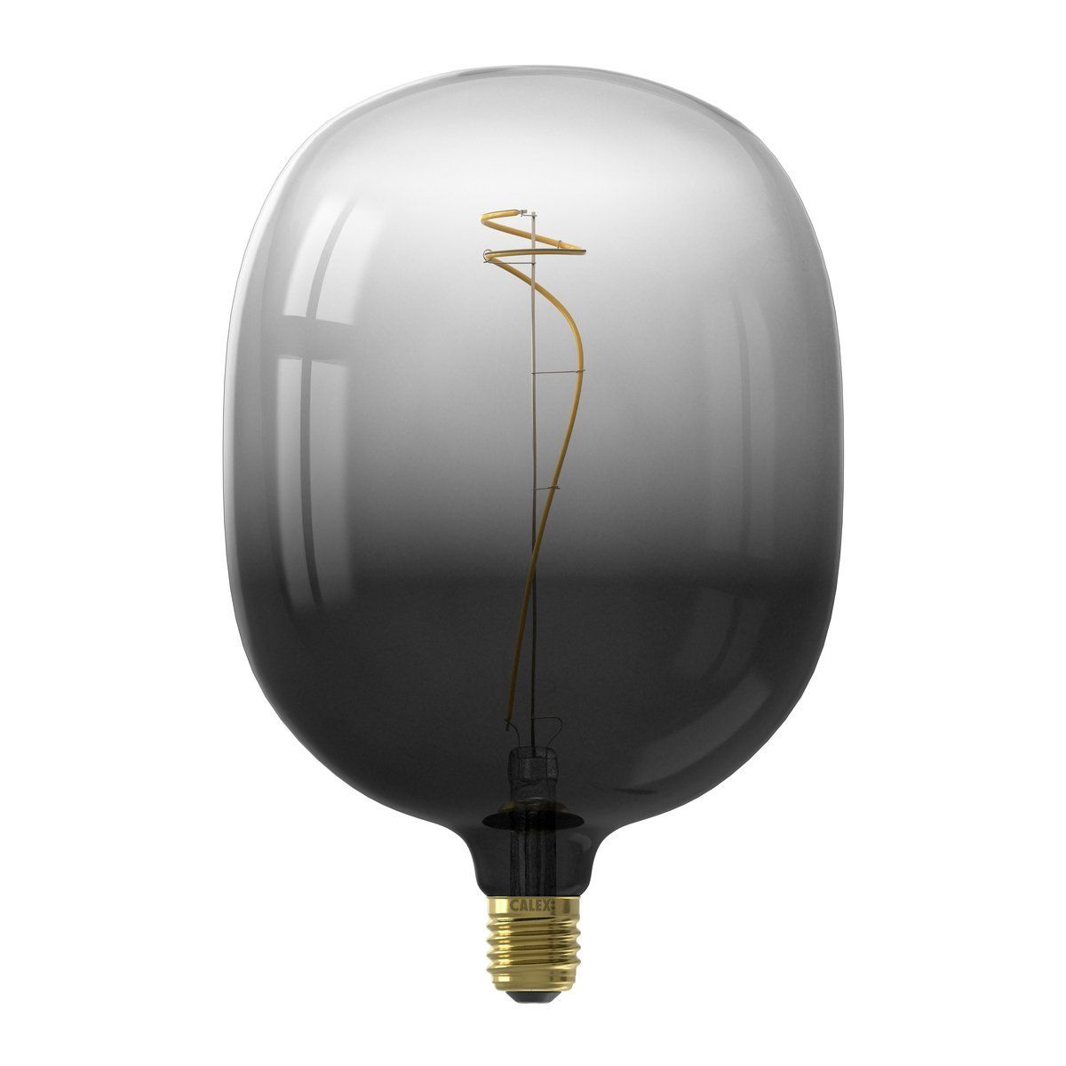 Ampoule déco filament LED XXL dimmable E27 AVESTA en verre fumé noir moonstone Ø17cm