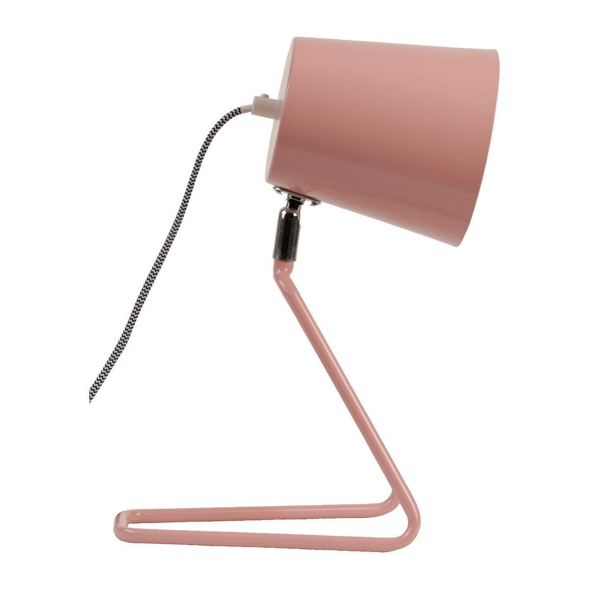 Lampe de bureau ENFANT (H34cm) en métal rose et blanc