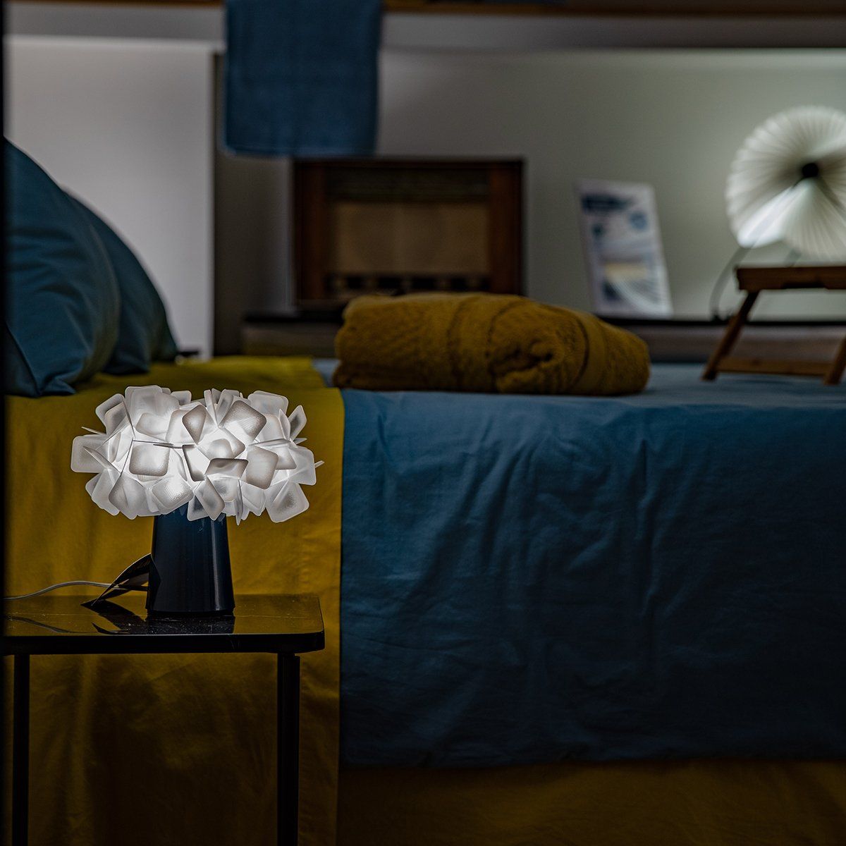 SLAMP - Lampe décorative CLIZIA bleue et blanche en PVC
