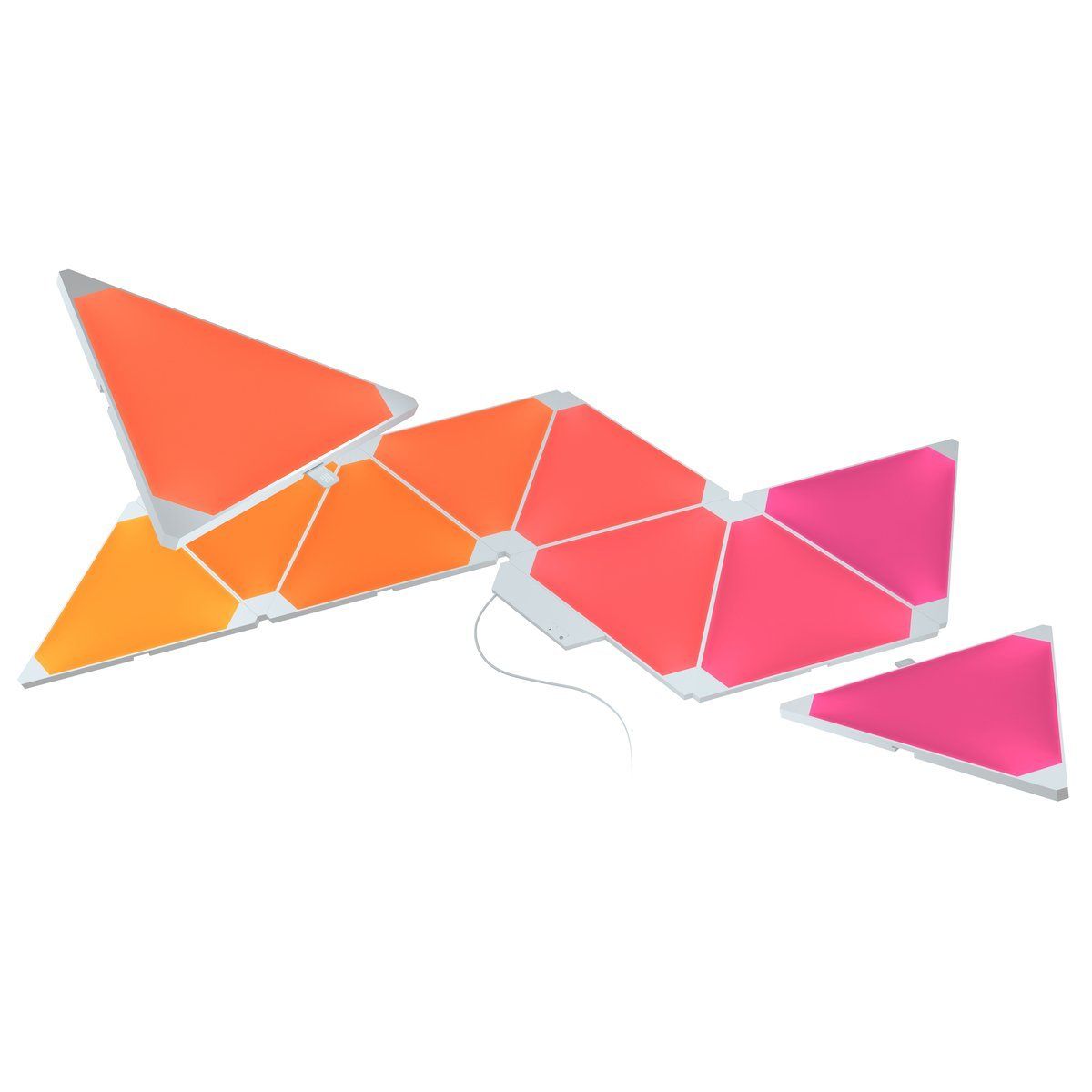 Kit de 9 triangles lumineux design à assembler SHAPES - Keria et
