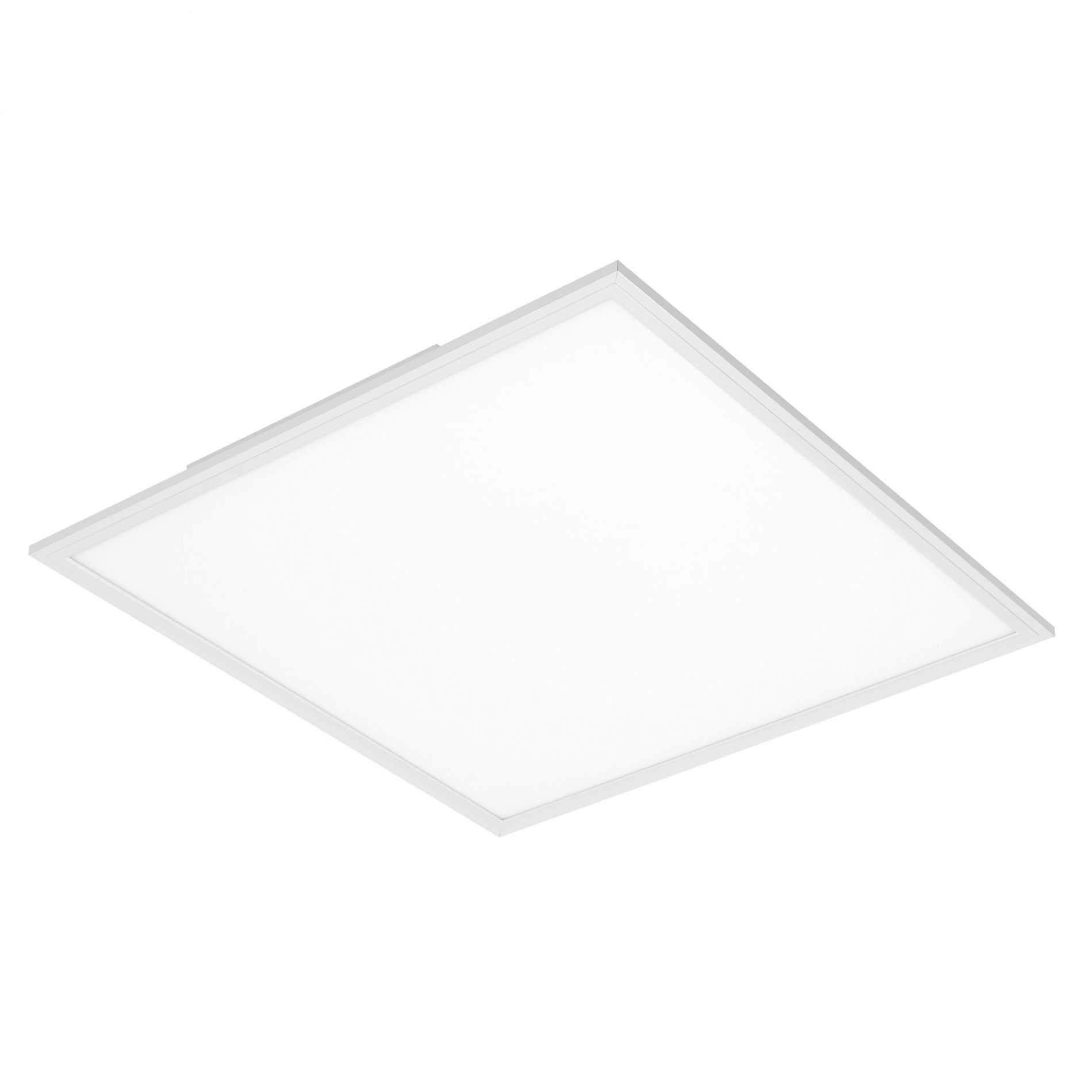 Plafonnier LED SIMPLE (3100lum) en métal et plastique blanc