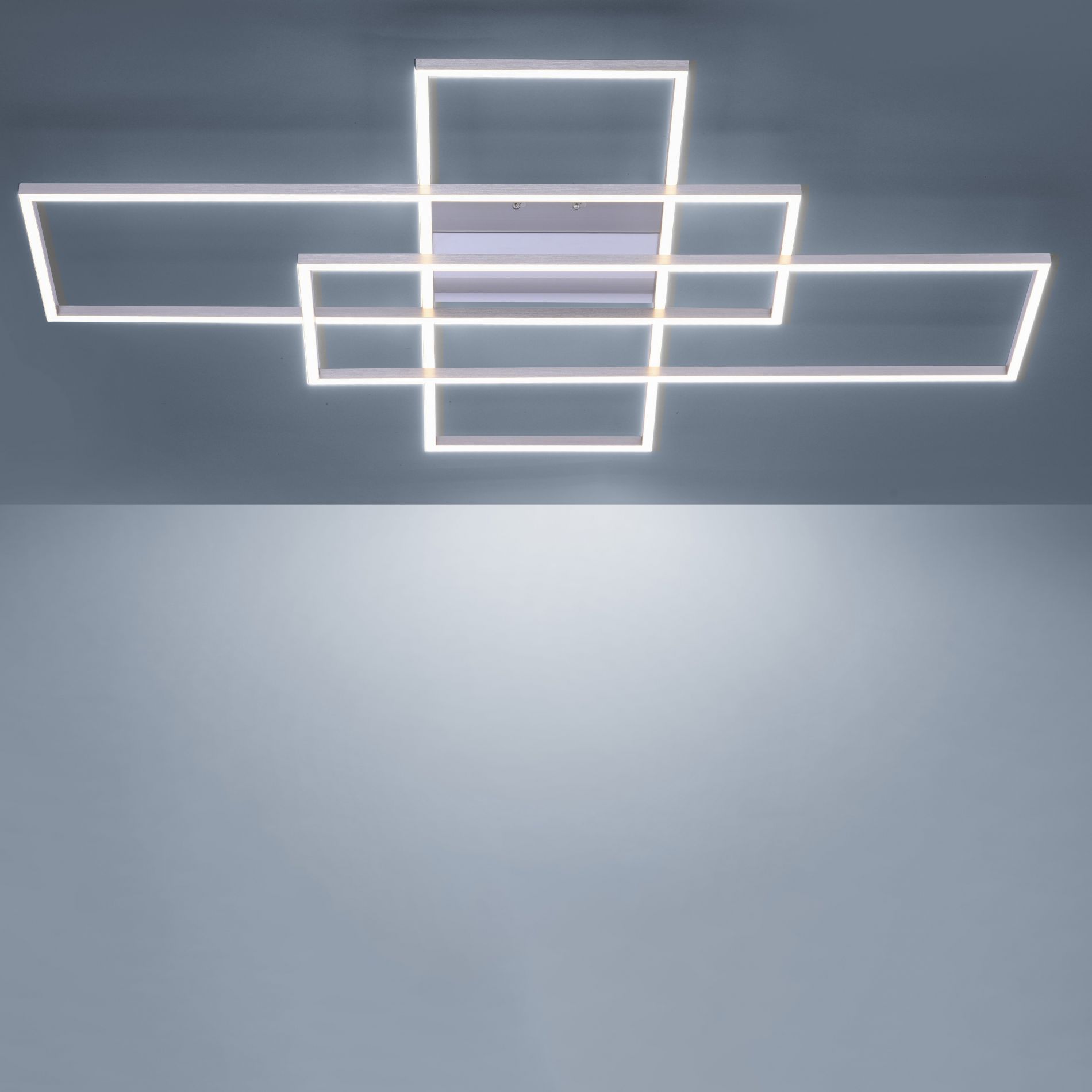 Plafonnier LED INIGO (54W) en métal gris