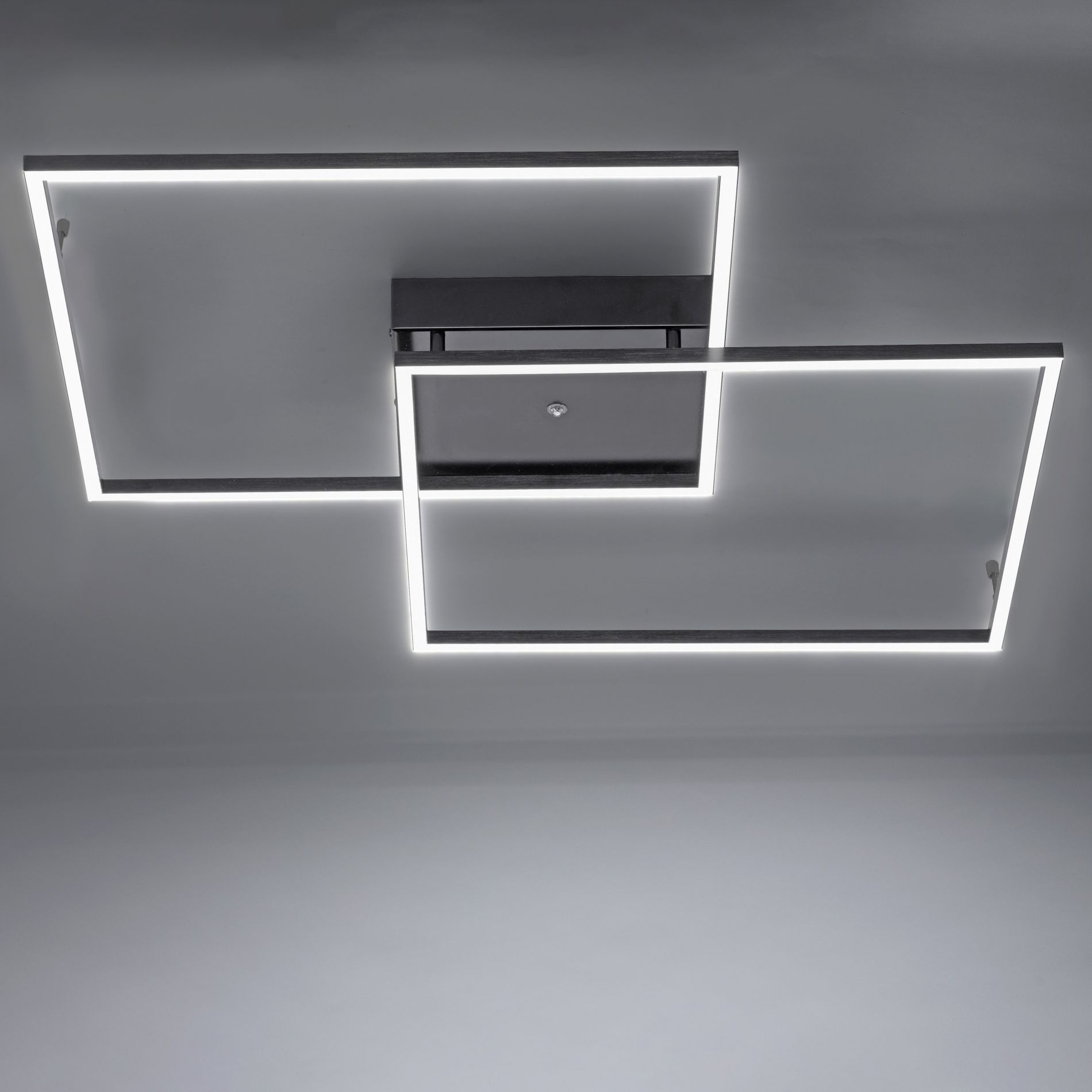 Plafonnier LED design INIGO en métal noir