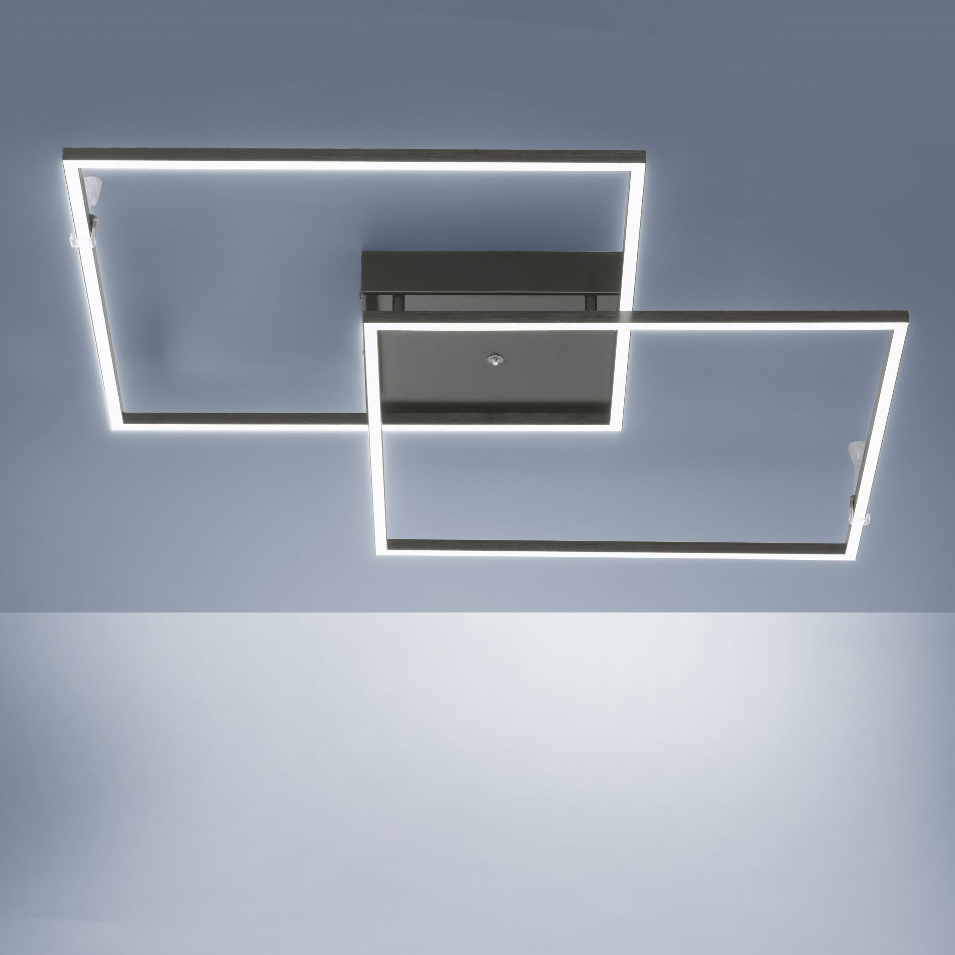 Plafonnier LED design INIGO en métal noir