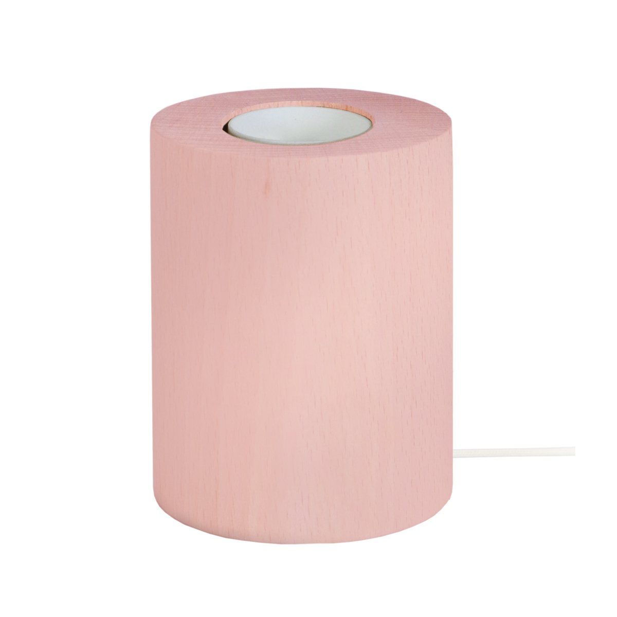 Pied de lampe ROLL (H8cm) en bois rose