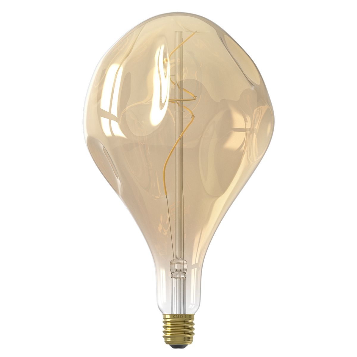 Ampoule déco filament LED XXL dimmable E27 ORGANIC en verre doré Ø16.5cm