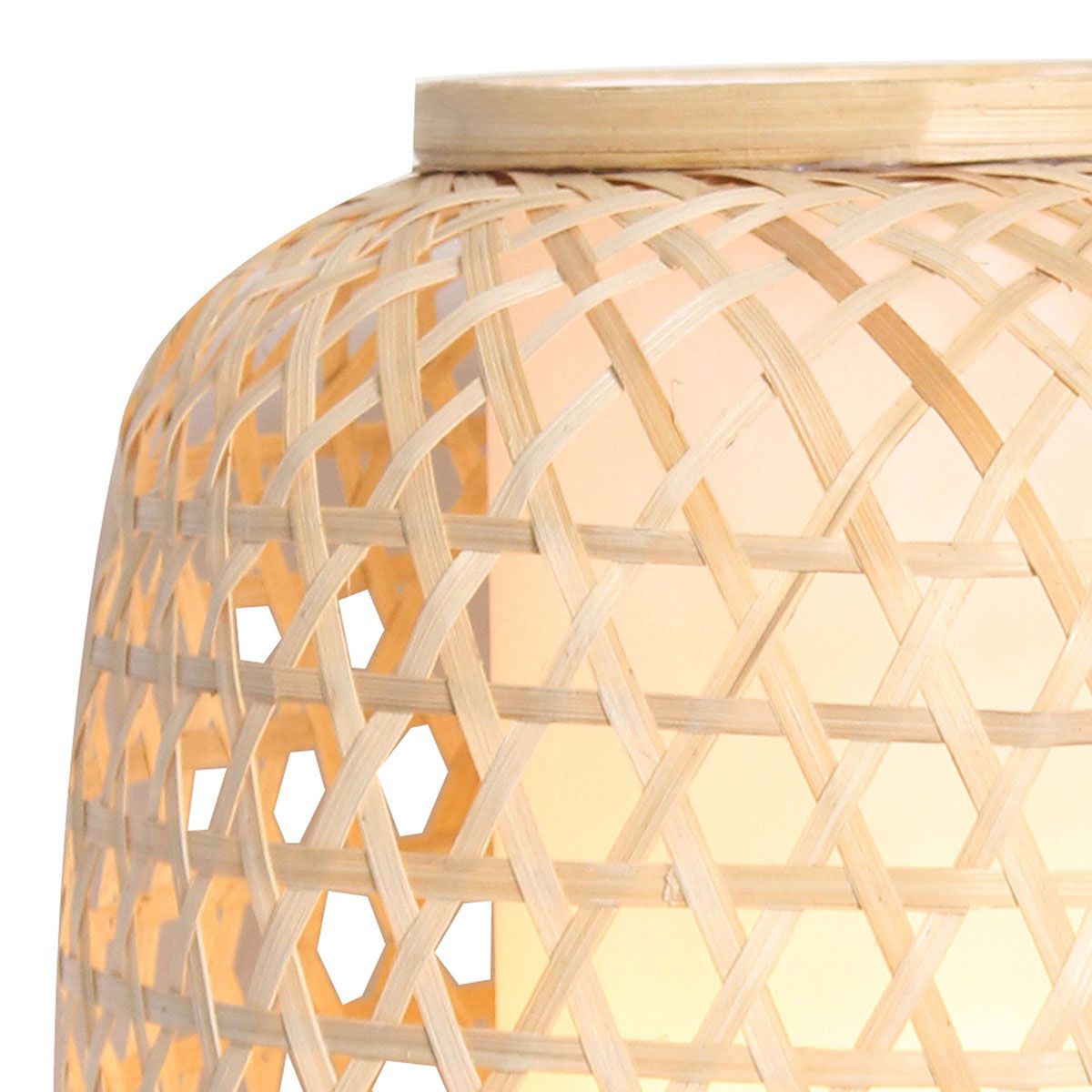 Lampe à poser ORGANIC (H30cm) en bambou naturel