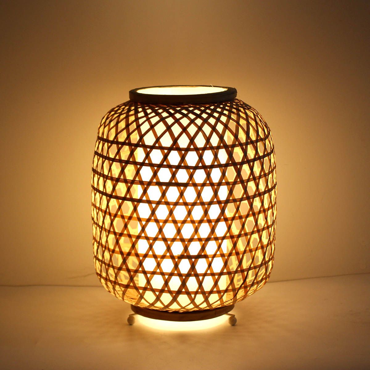 Lampe à poser ORGANIC (H30cm) en bambou naturel