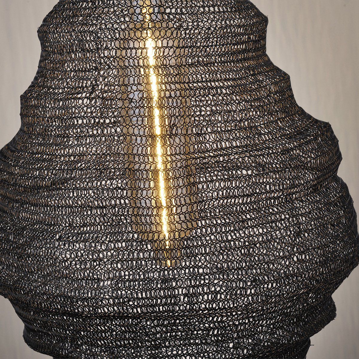 Suspension forme panier KOKON (D41cm) en métal noir