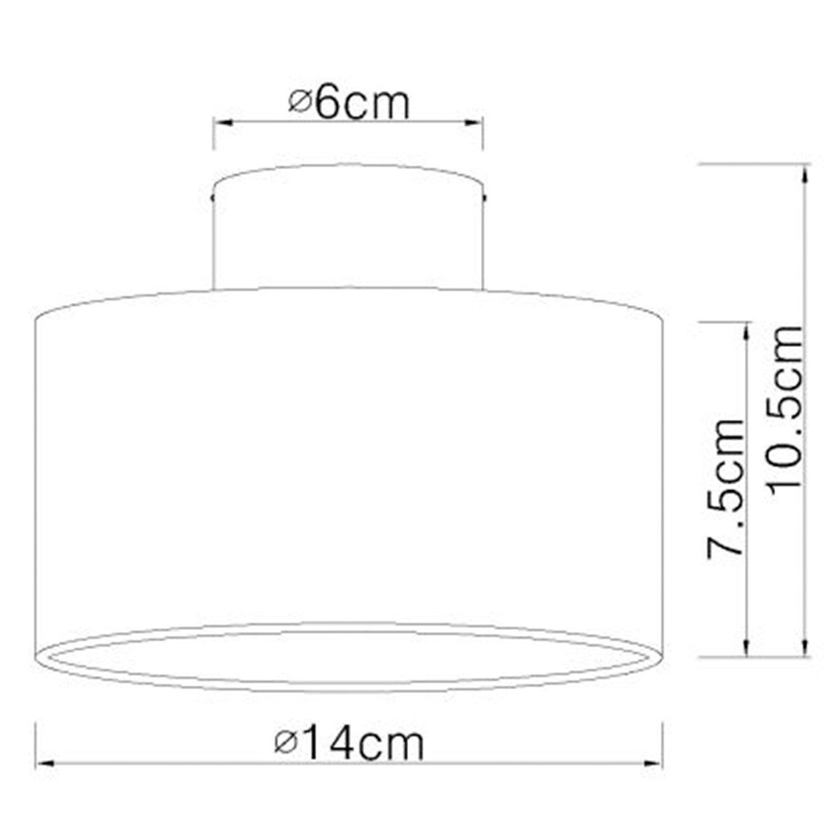 Plafonnier LED JENNY (8W) en aluminium nickel mat