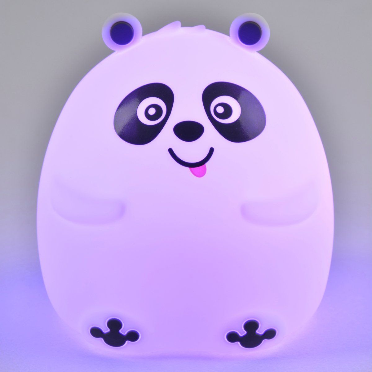 Veilleuse enfant LED ANIMAL panda en silicone blanc