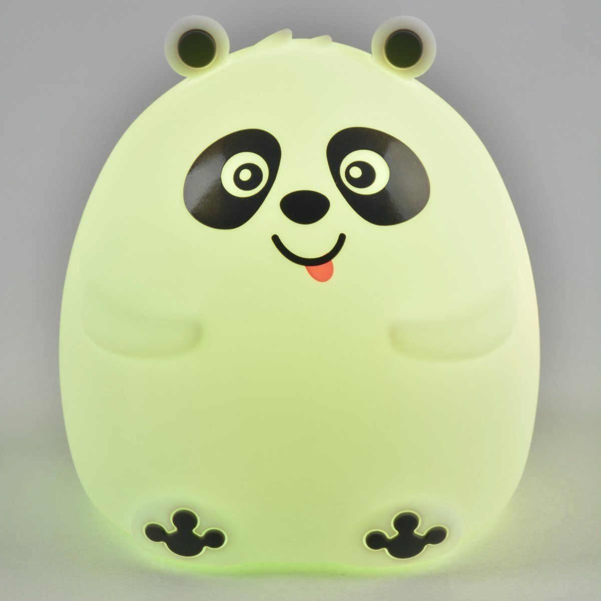Veilleuse enfant LED ANIMAL panda en silicone blanc