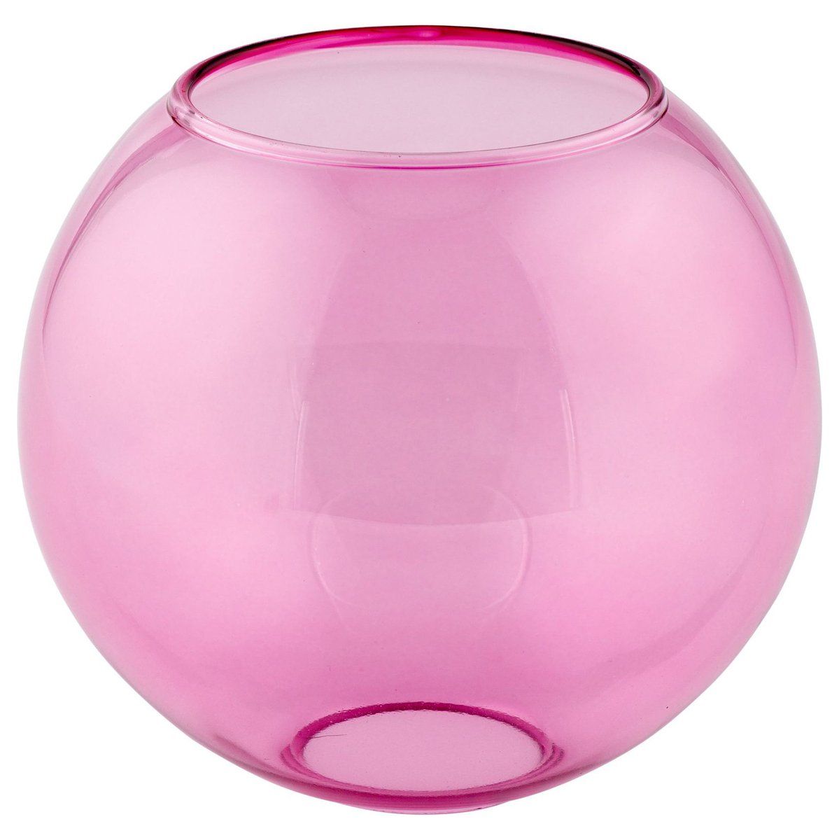 Boule en verre rose NICE (D15cm)