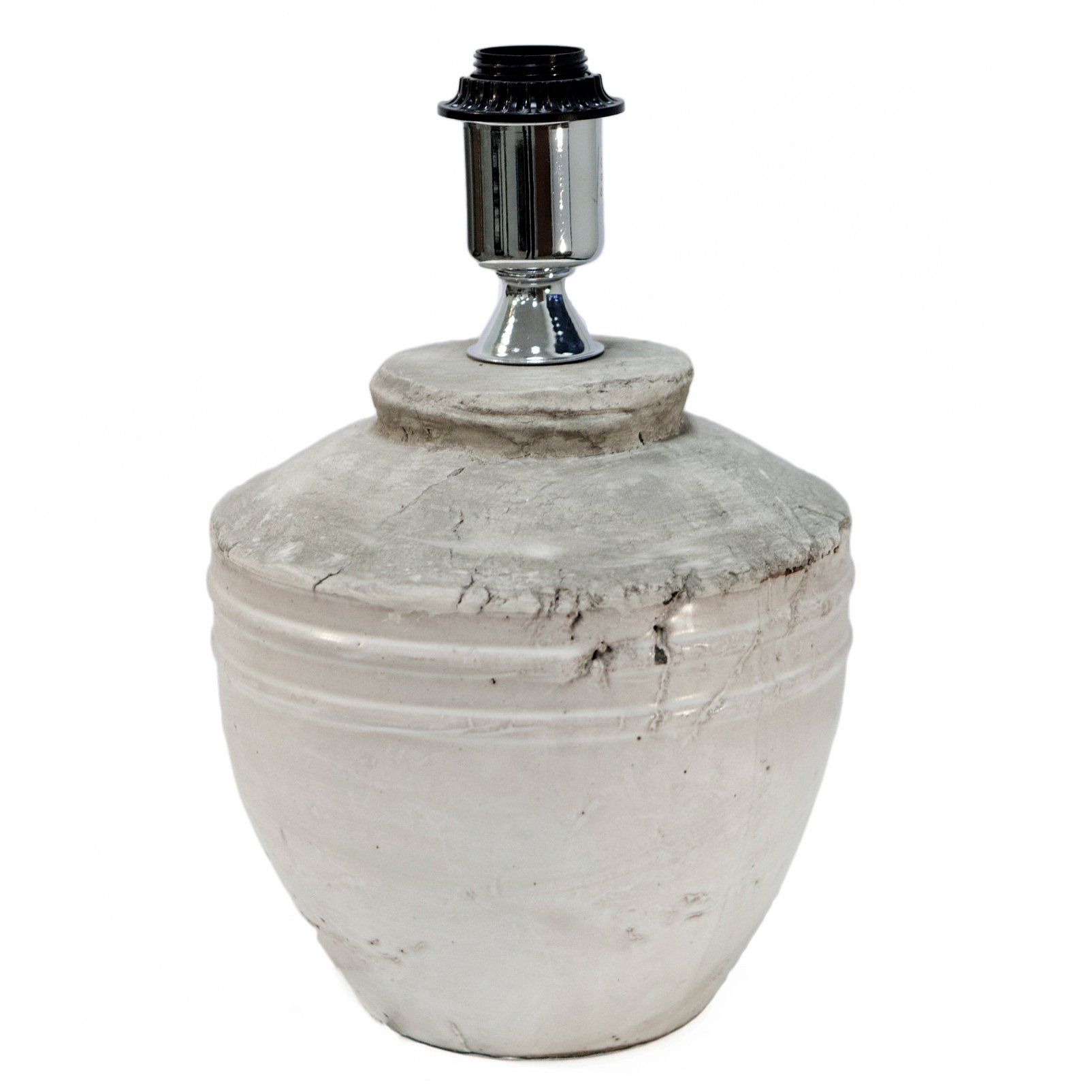Pied de lampe TOBA (H30cm) en céramique blanc