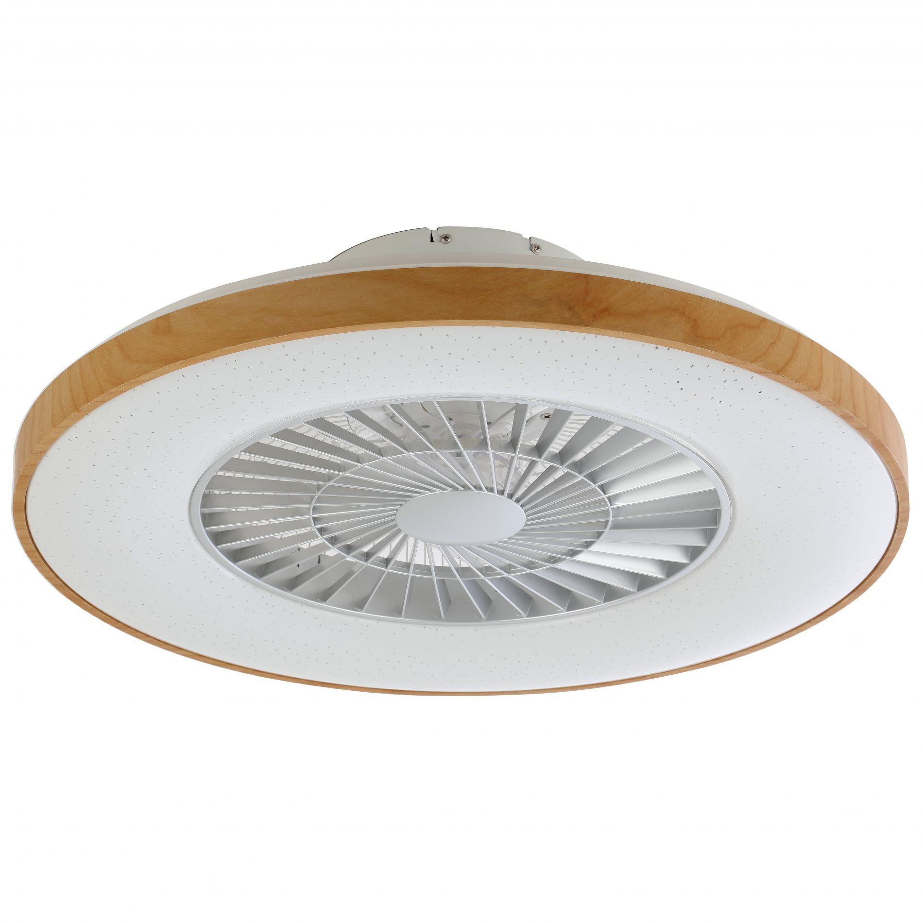 Ventilateur lumineux LED FREE (D60cm) en polycarbonate blanc