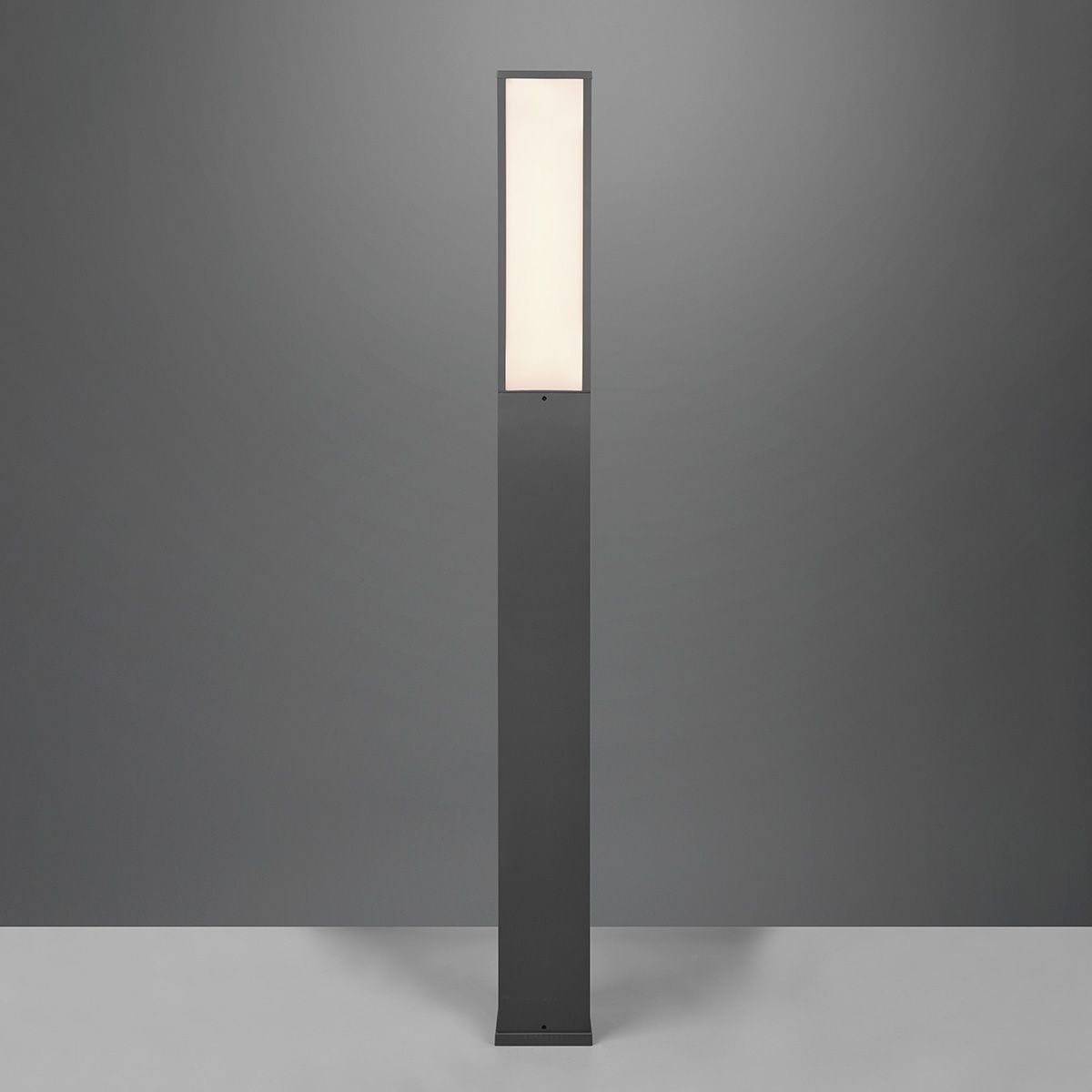 Lampadaire extérieur LED FUERTE en métal gris anthracite