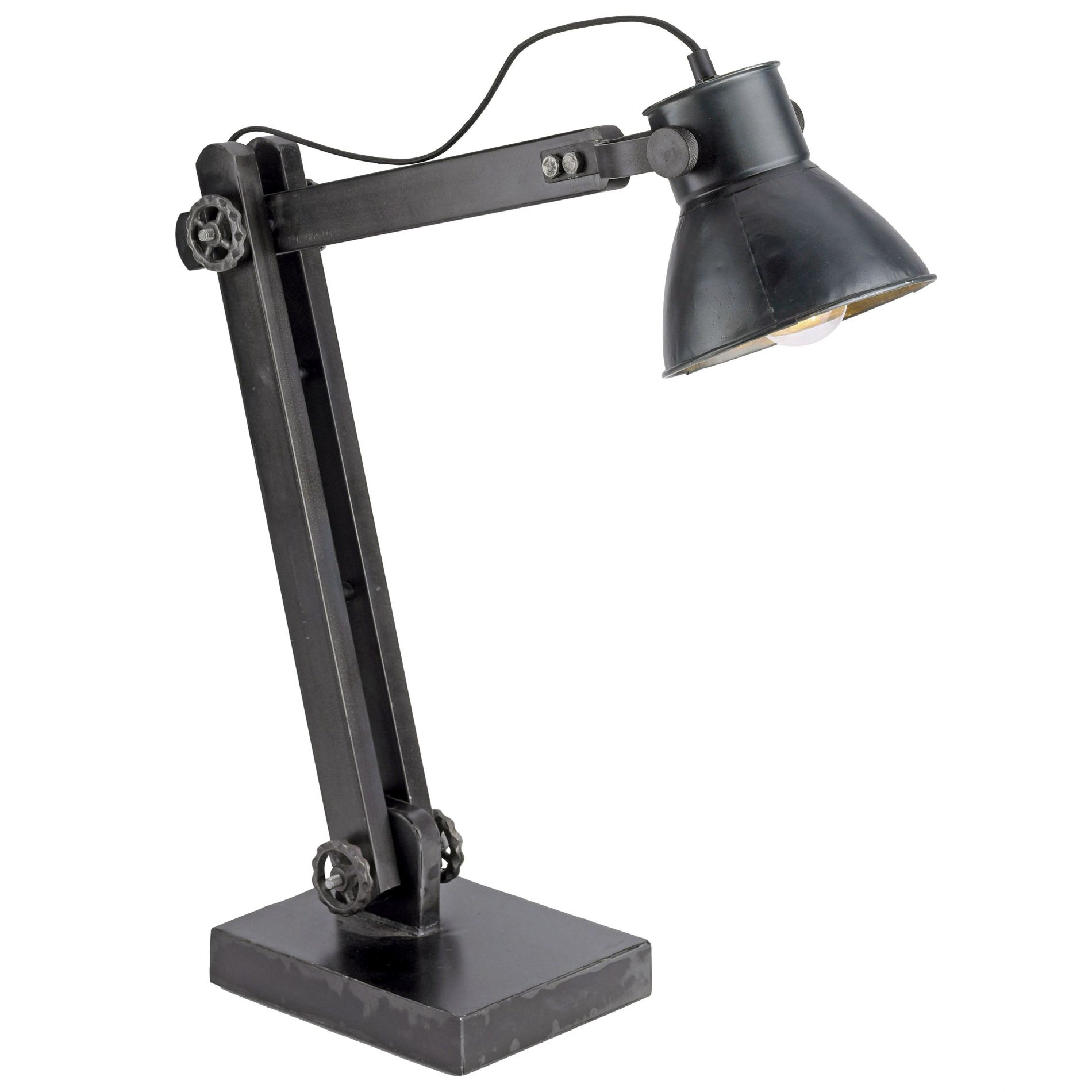 Lampe de bureau SAMIA en métal noir