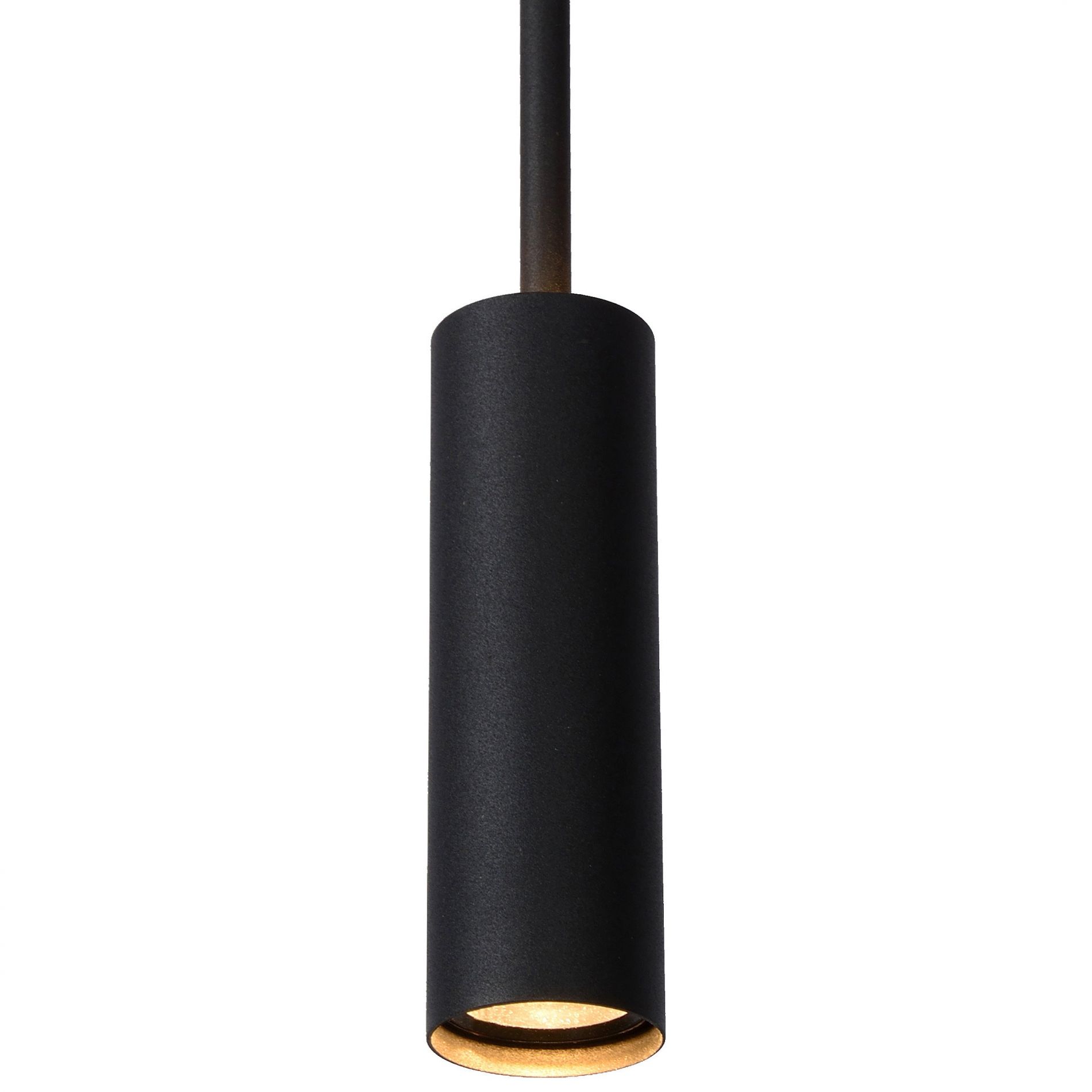 Suspension barre LED TUBULE en métal noir