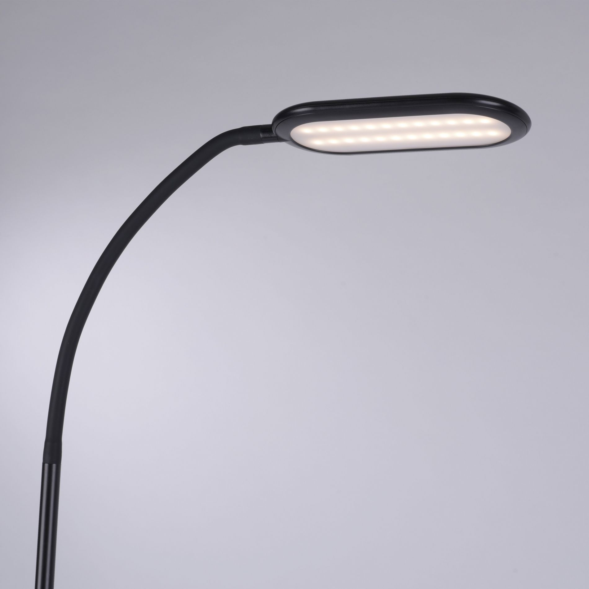 Lampadaire LED KELLY en PVC noir