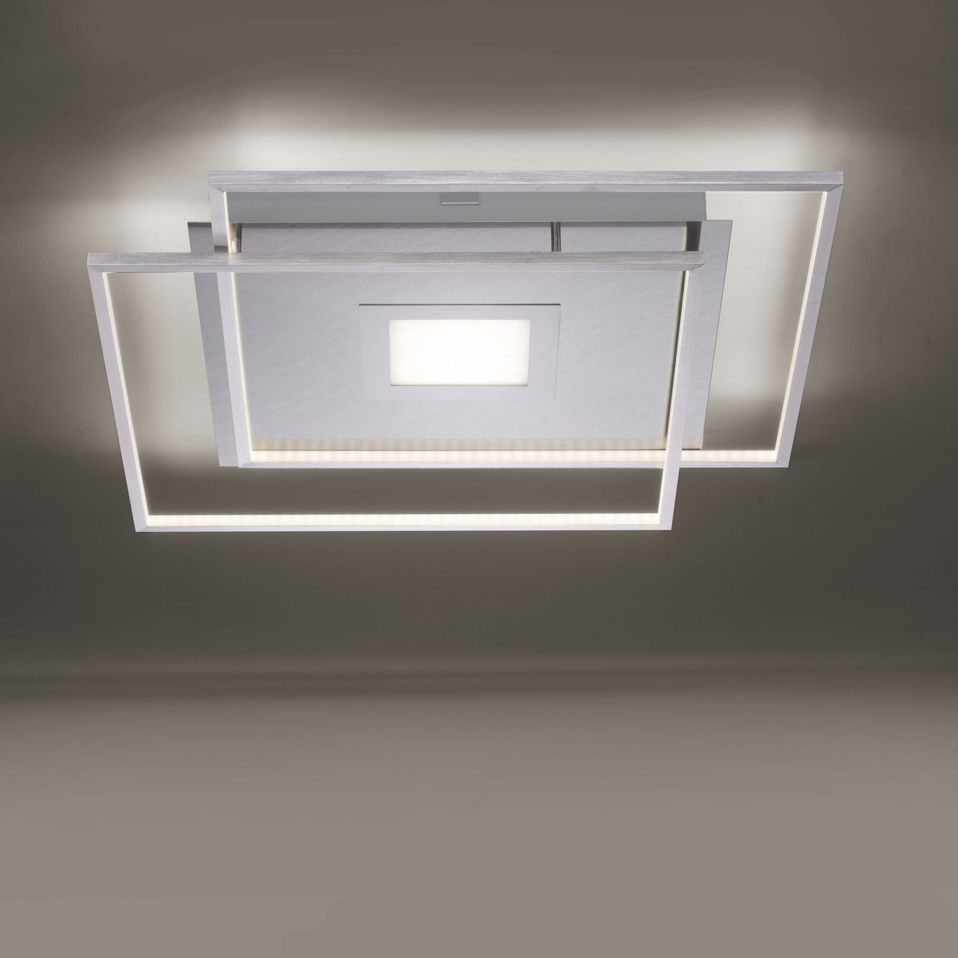 Plafonnier LED Q-AMIRA en métal blanc