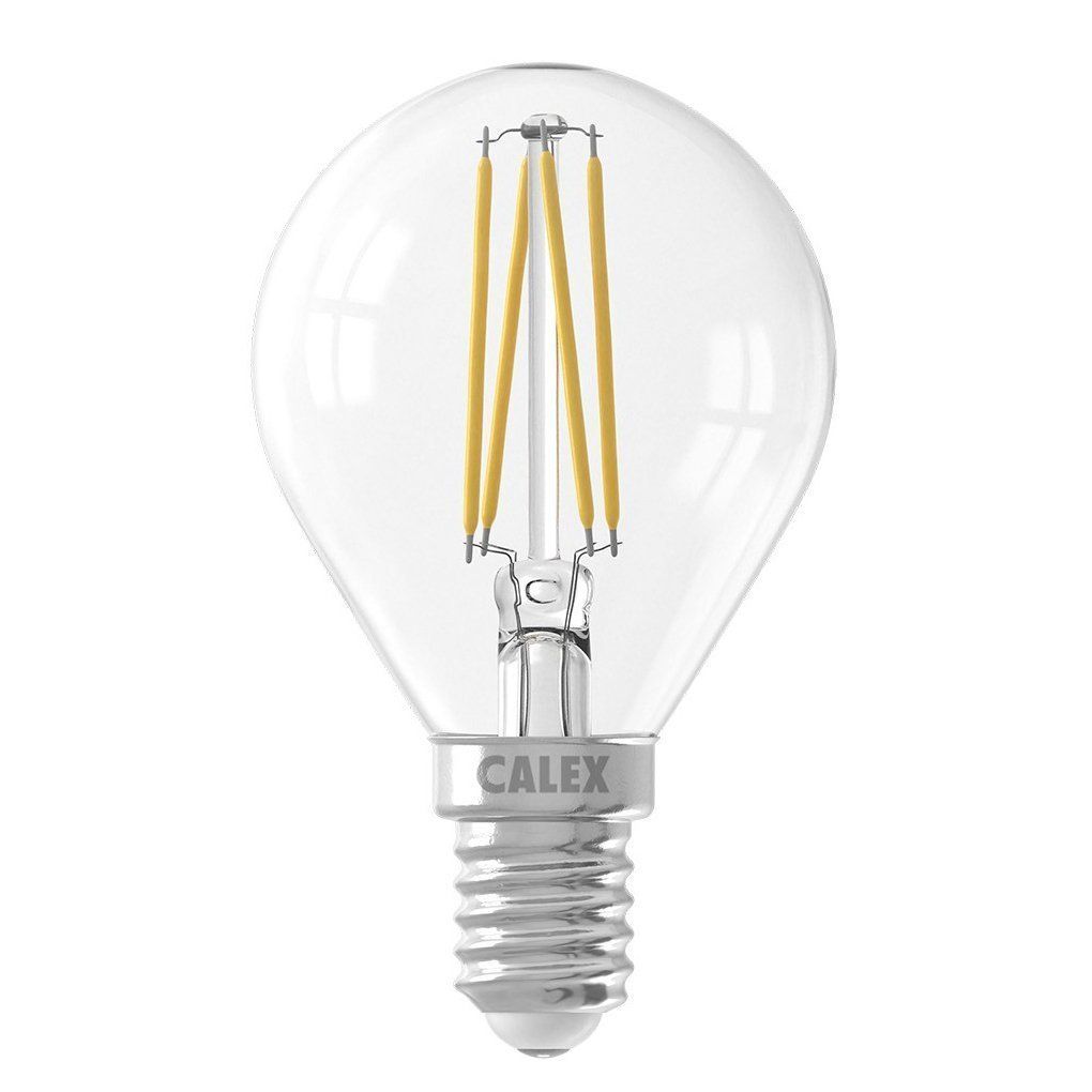 Ampoule LED dimmable E14 CLEAR FILAMENT éclairage blanc chaud 4.5W 470 lumens Ø4.5cm