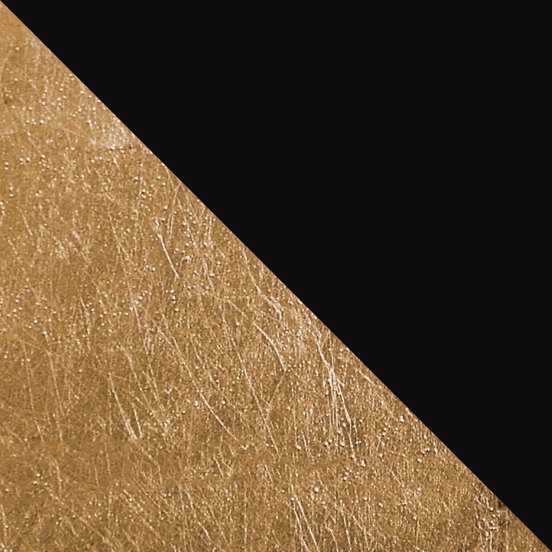 Suspension TUZZI en métal noir intérieur feuille d'or et bois