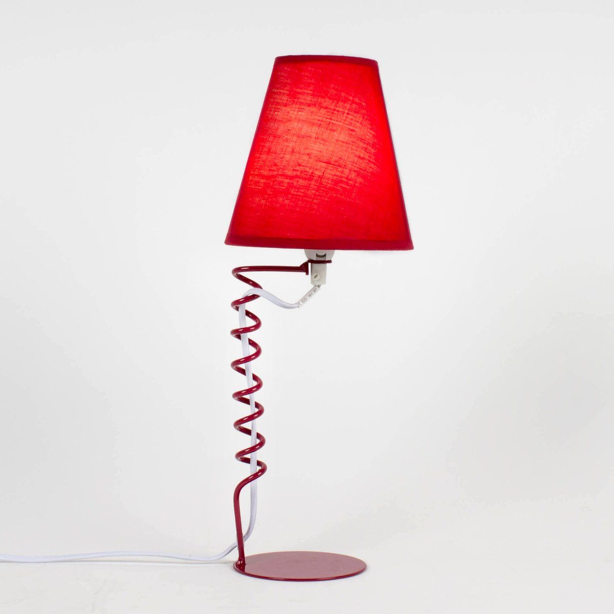 Lampe de table LOL rouge en métal