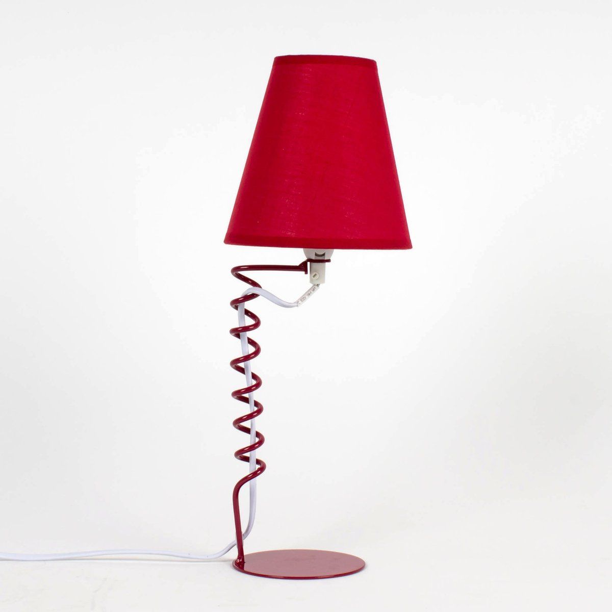 Lampe de table LOL rouge en métal