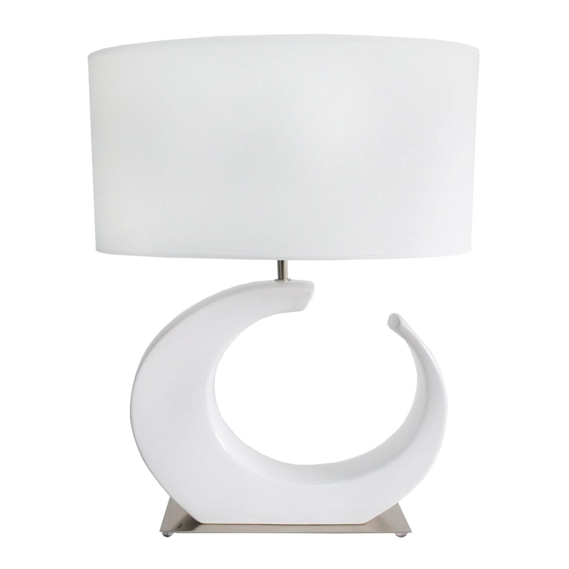 Lampe de table ASTERS blanche en céramique