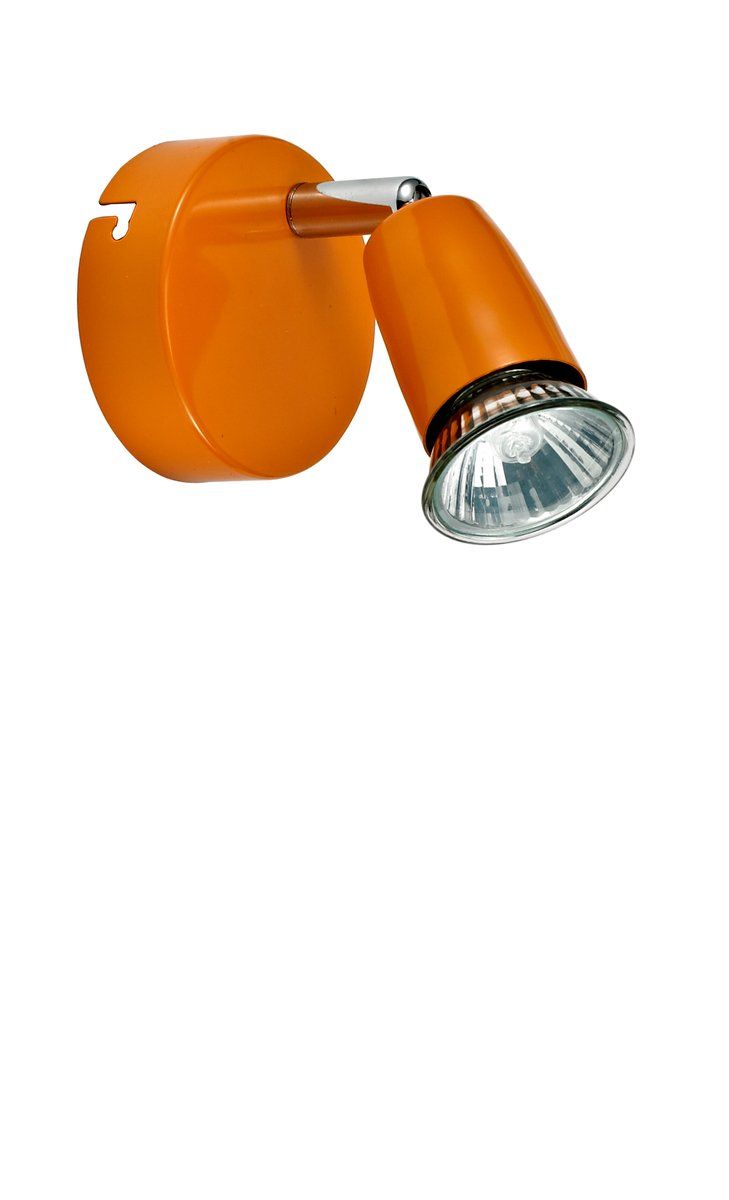 Spot orientable LIV orange en métal et verre