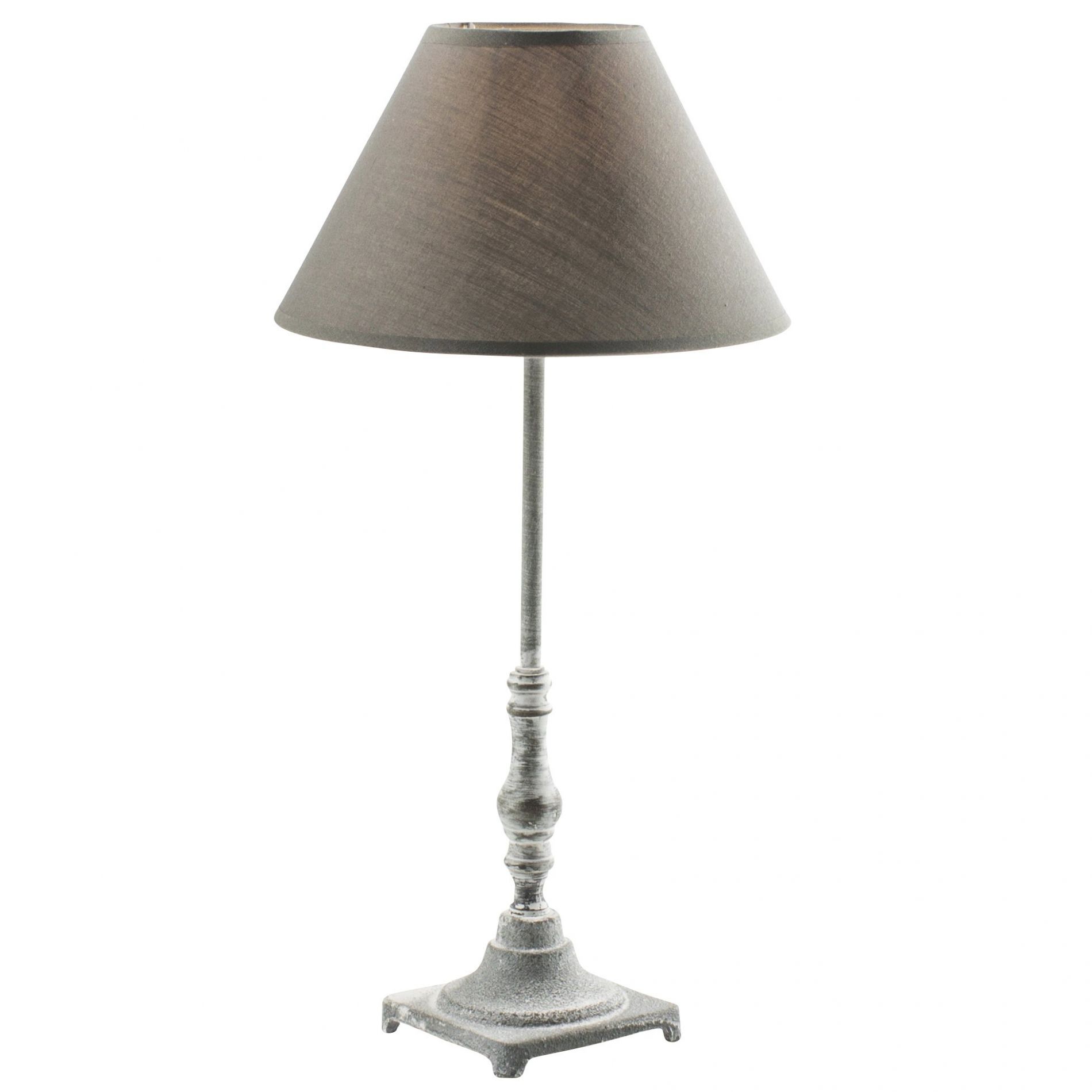Lampe de table OCTAVIE grise en métal