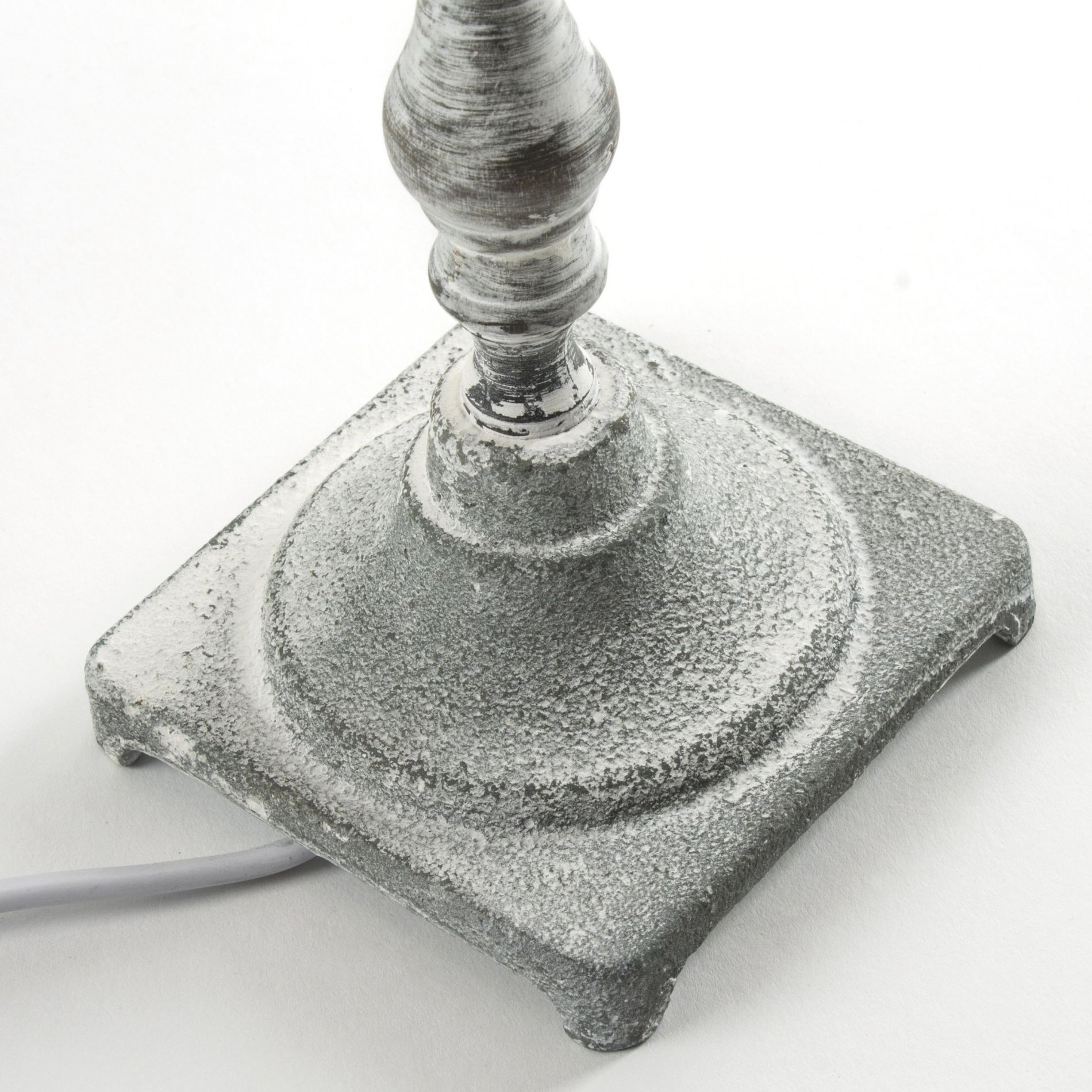 Lampe de table OCTAVIE grise en métal