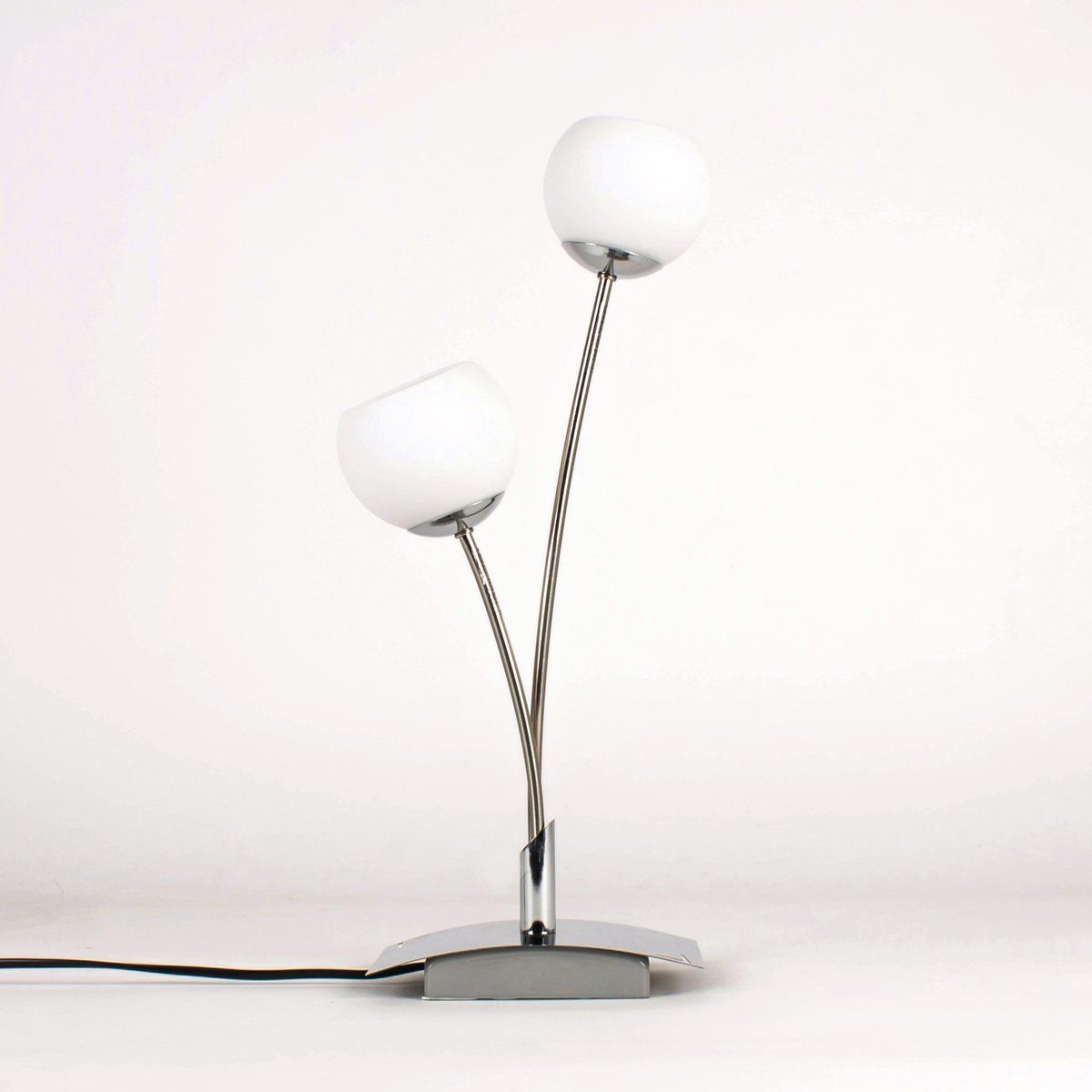 Lampe de table MADLY argentée en métal