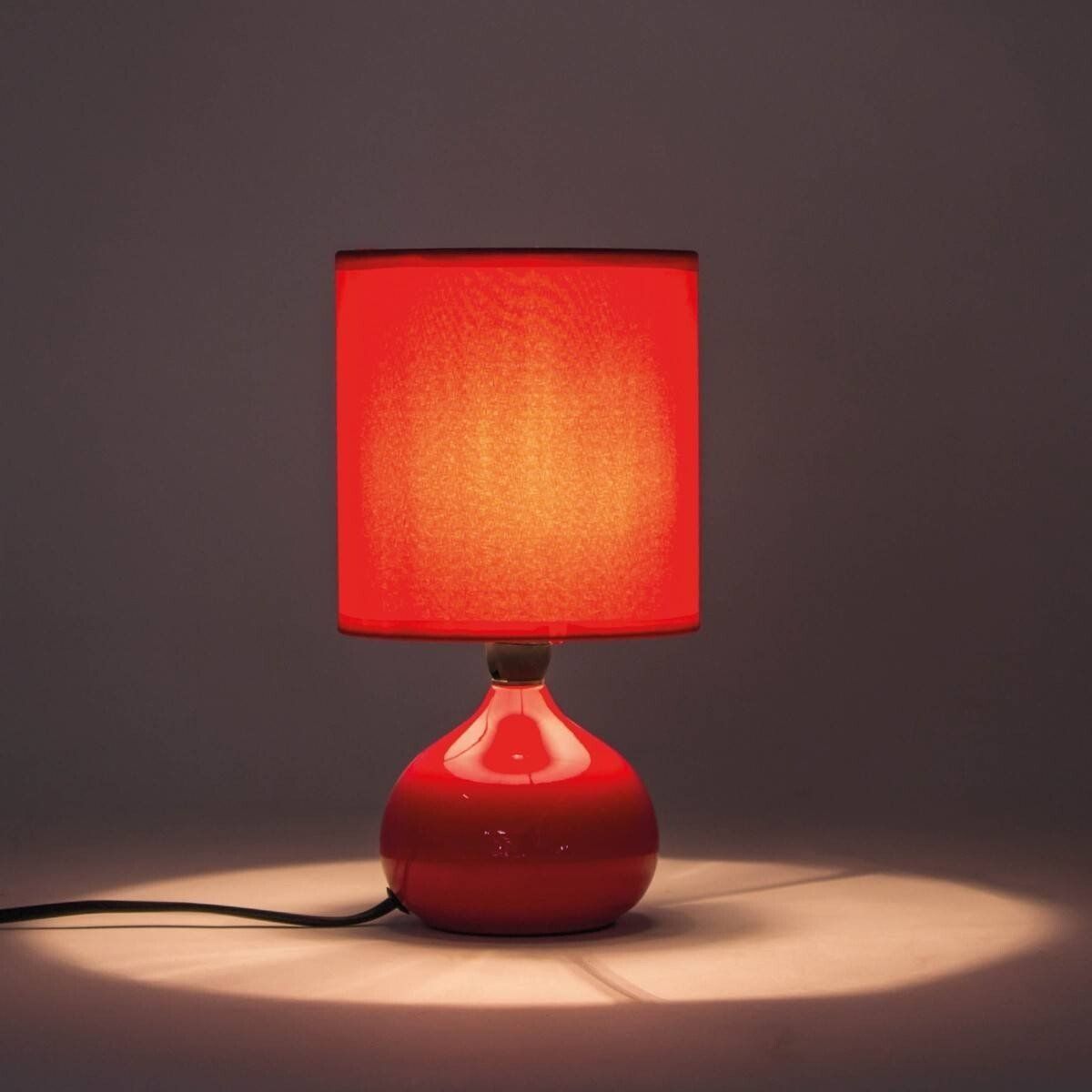 Lampe de table COAST rouge en céramique