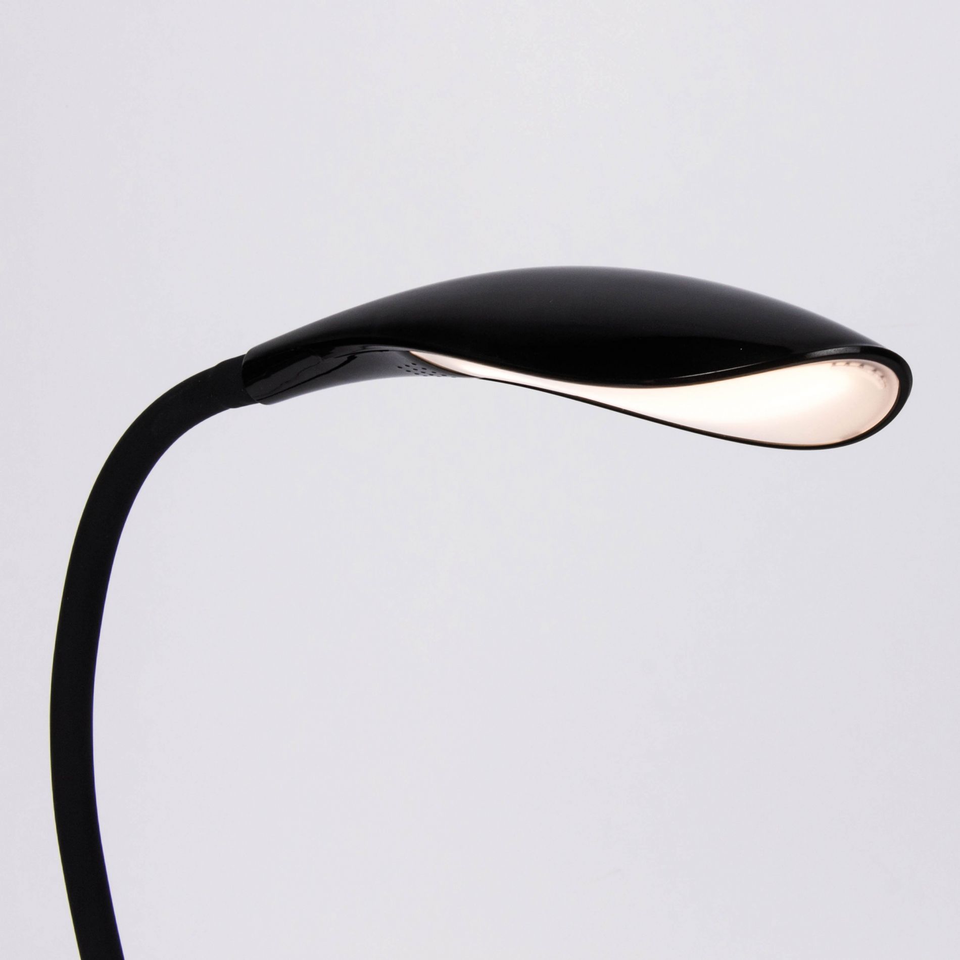Pupitre Lampe Lampe Clip-on 2 Bras Doubles 4 LED Lampe Flexible Noir,Lilaris