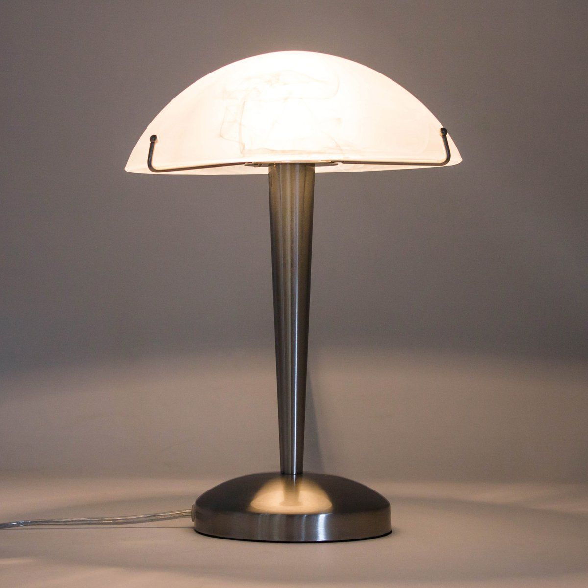 Lampe de salon touch MIRAGE argentée en métal