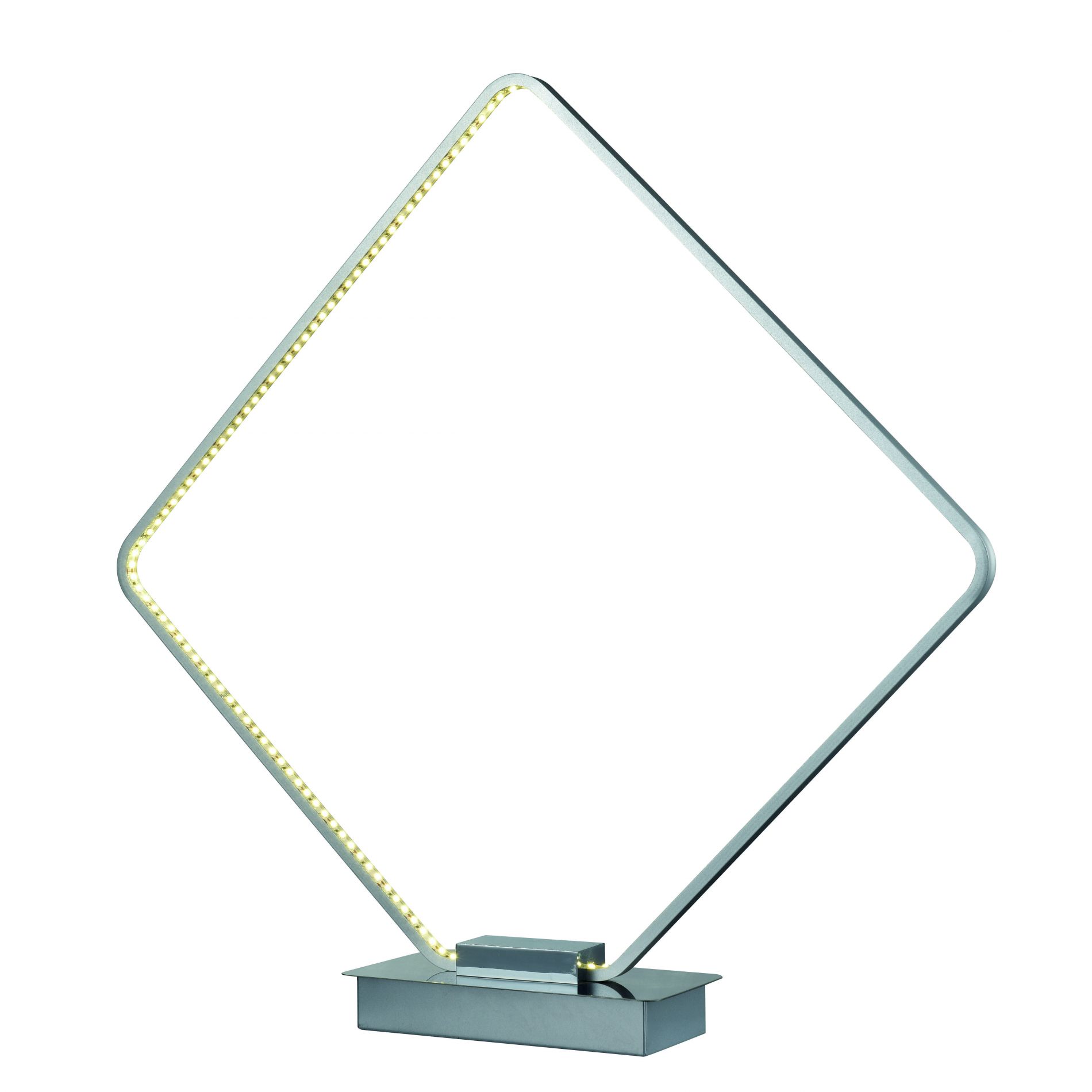 Lampe Led design LINER argentée en métal chromé