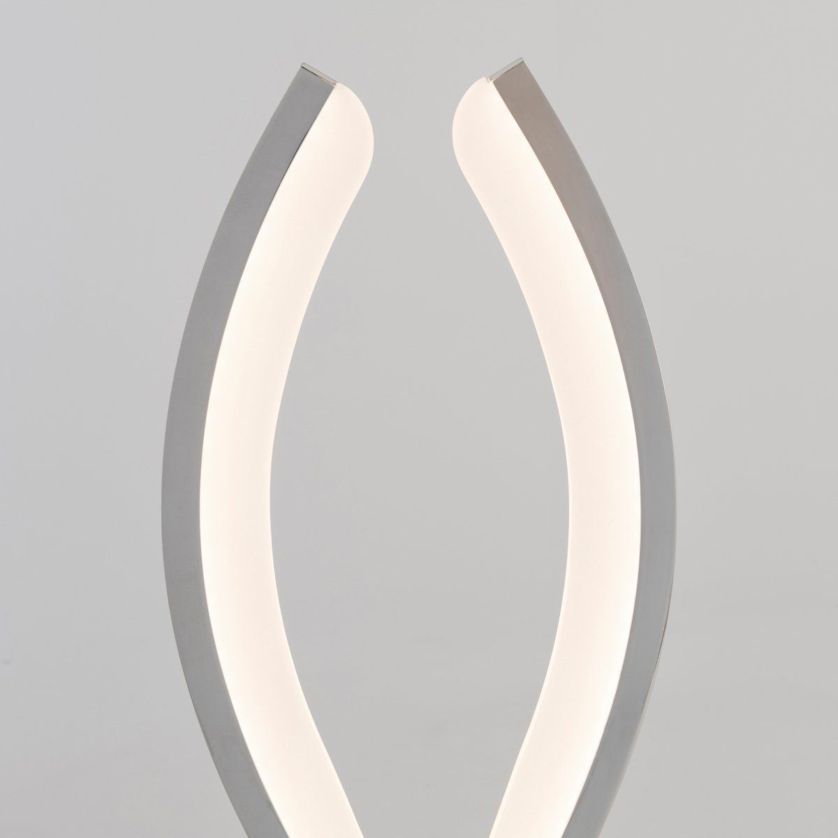 Lampe Led design LOLY argentée en métal/aluminium/acrylique