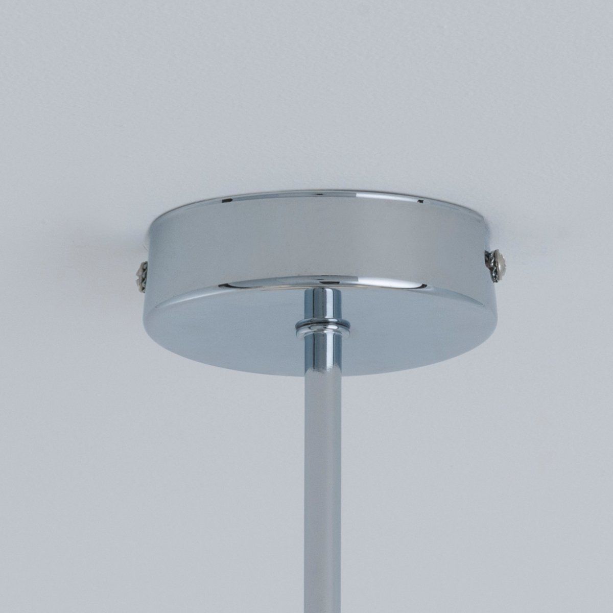 Plafonnier design articulé 3 lumières DELCO argentée en métal et verre