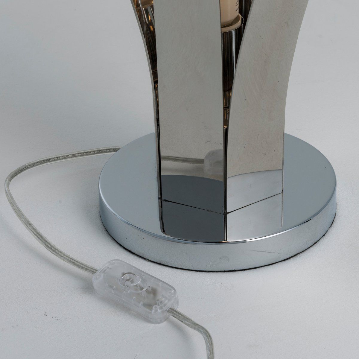 Lampe tactile CACTUS argentée en métal