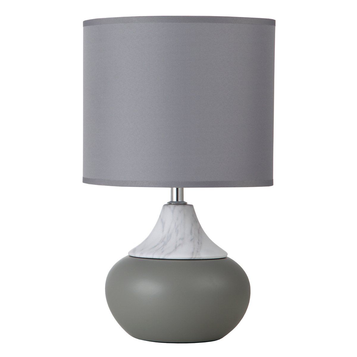 Lampe de salon STRONG grise en céramique effet béton/marbre