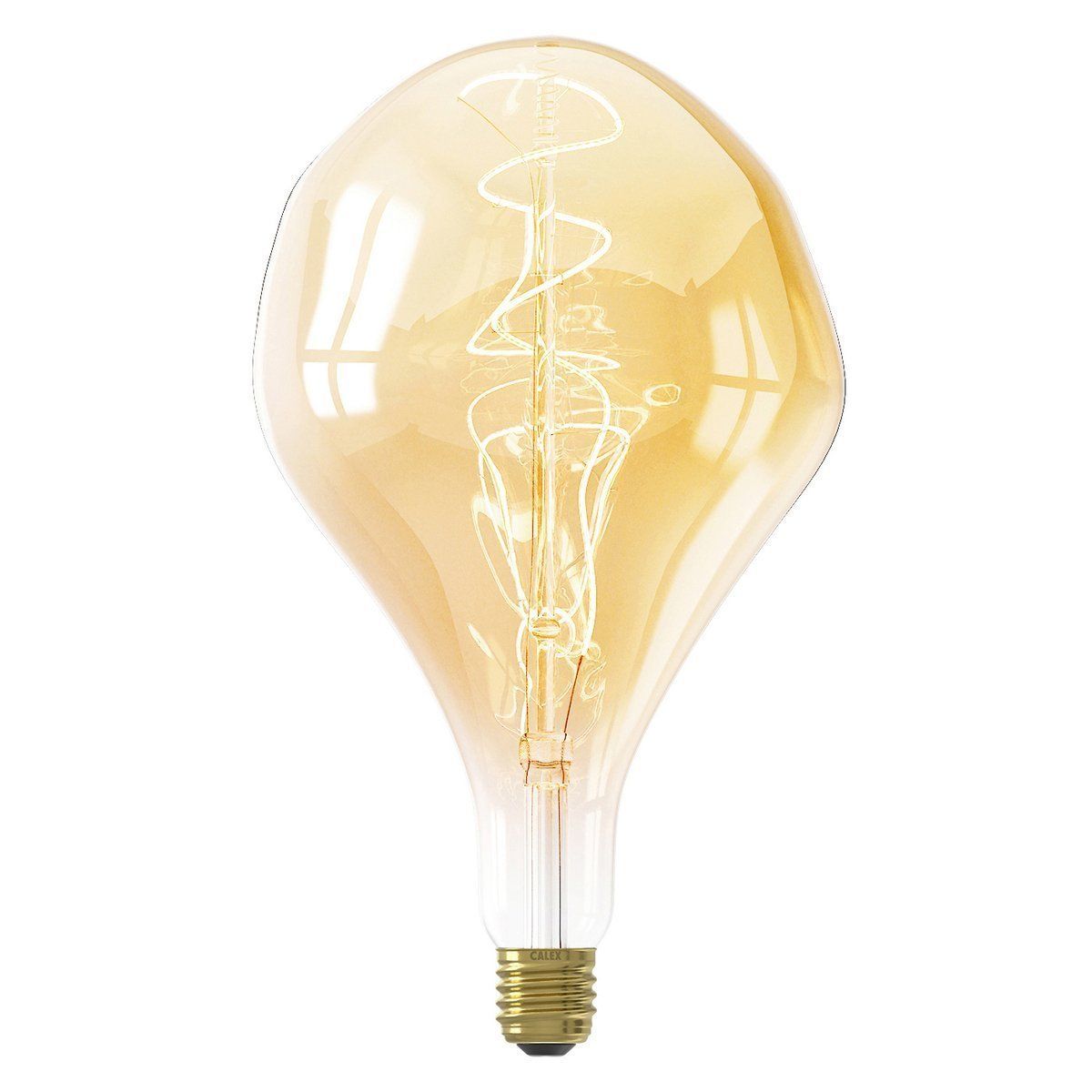 Ampoule déco filament LED XXL E27 ORGANIC en verre ambré Ø16.5cm