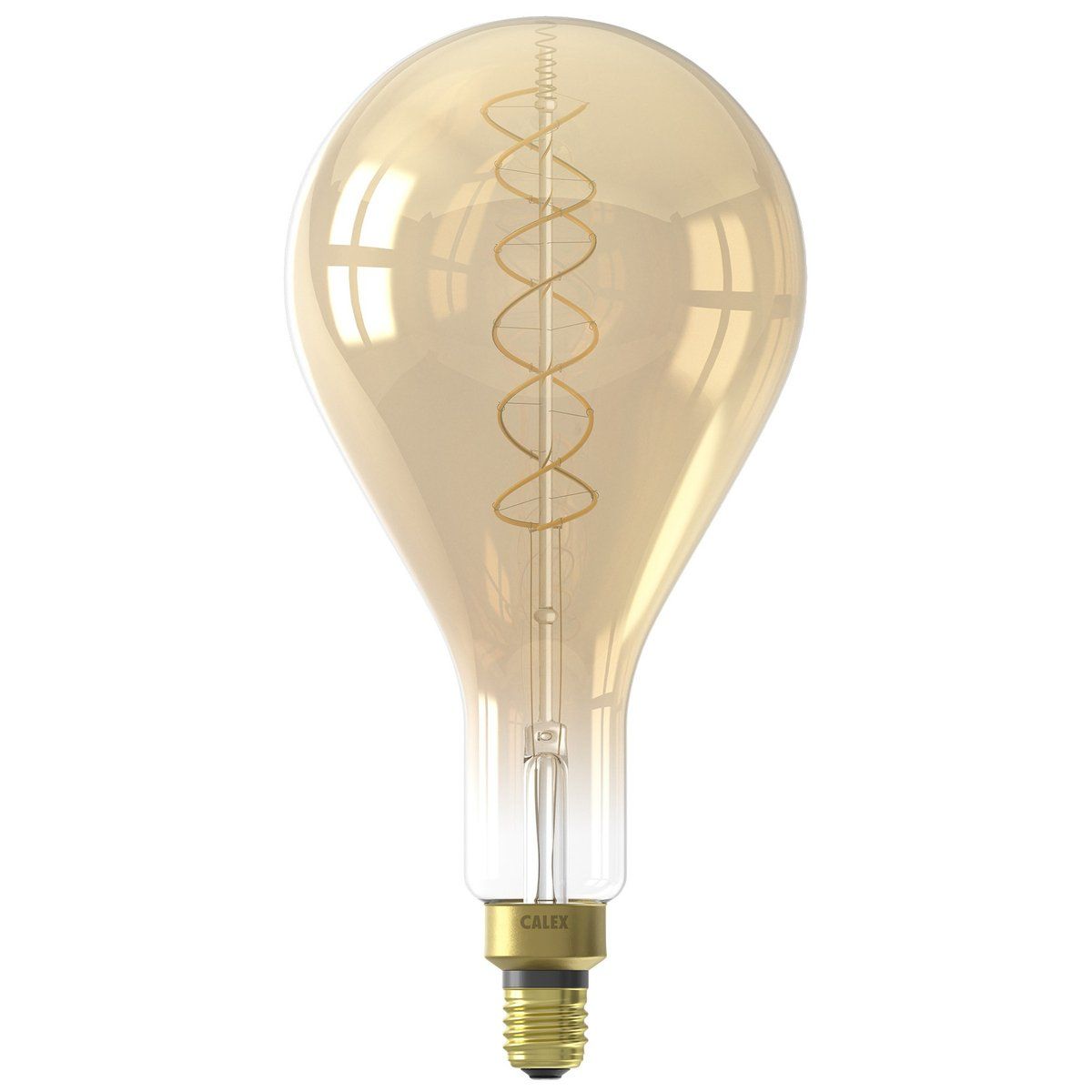 Ampoule déco filament LED XXL dimmable E27 SPLASH 200 lumens en verre ambré Ø16cm