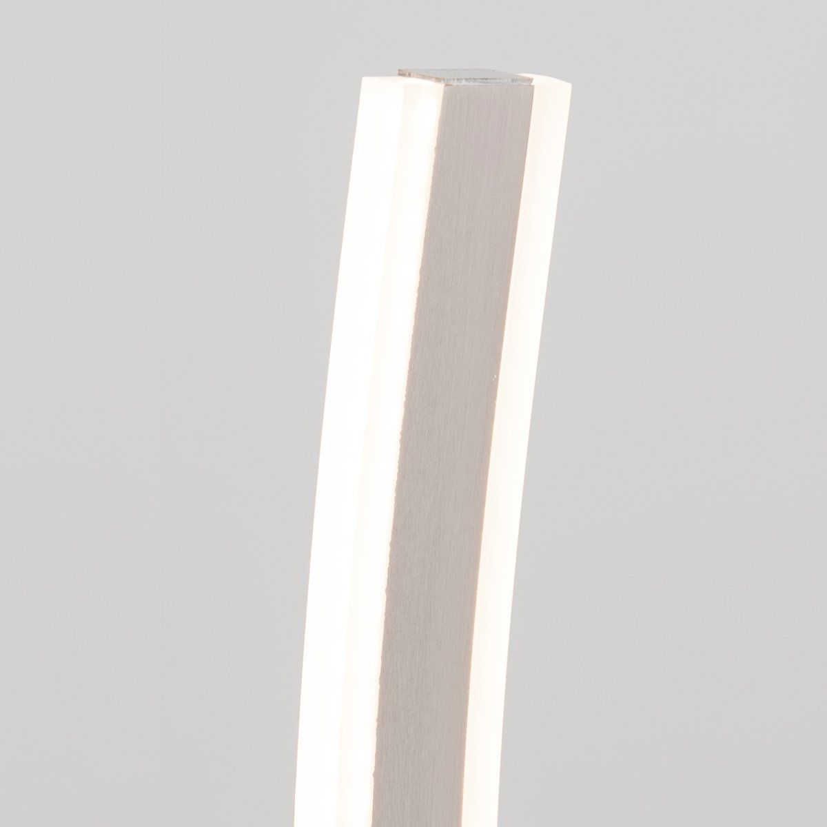 Lampe design Led LALOU argentée en métal/alu/acrylique