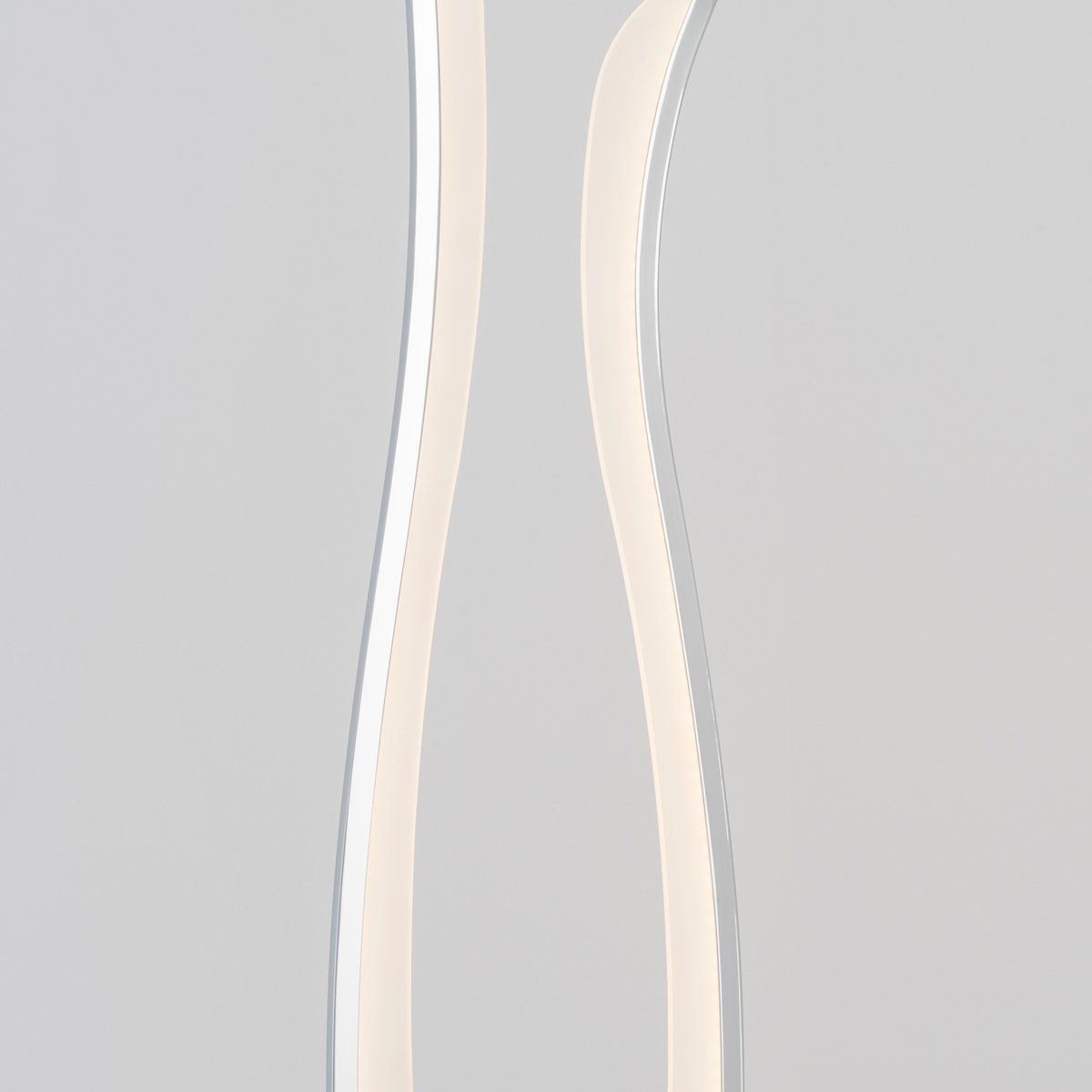 Lampe design Led TEMBO argentée en métal/aluminium/acrylique