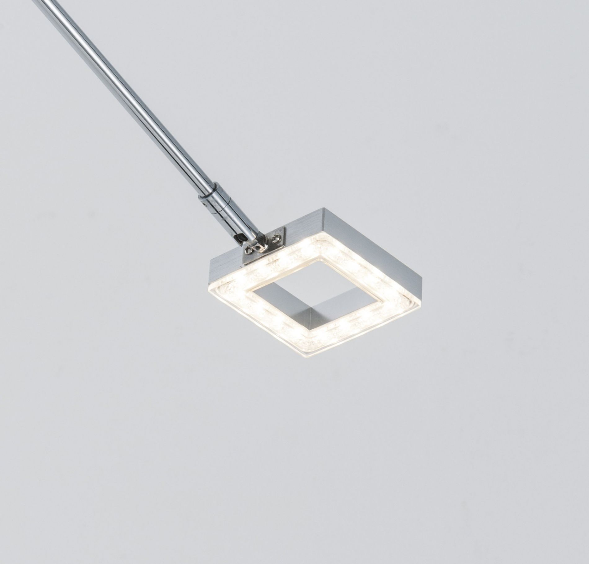 Lampadaire design LED flexible CUBIX argenté en métal