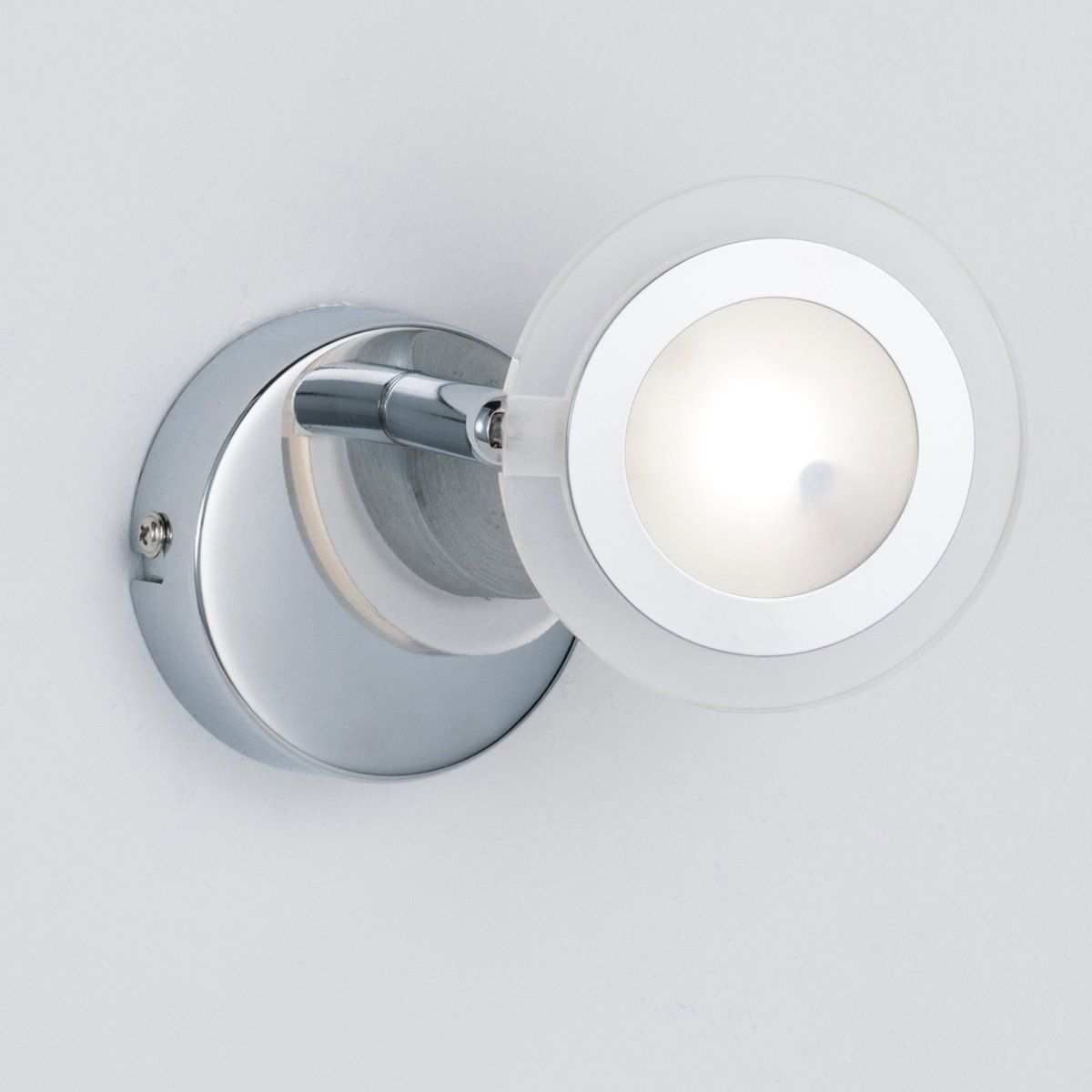Spot LED LYZA orientable argenté en métal