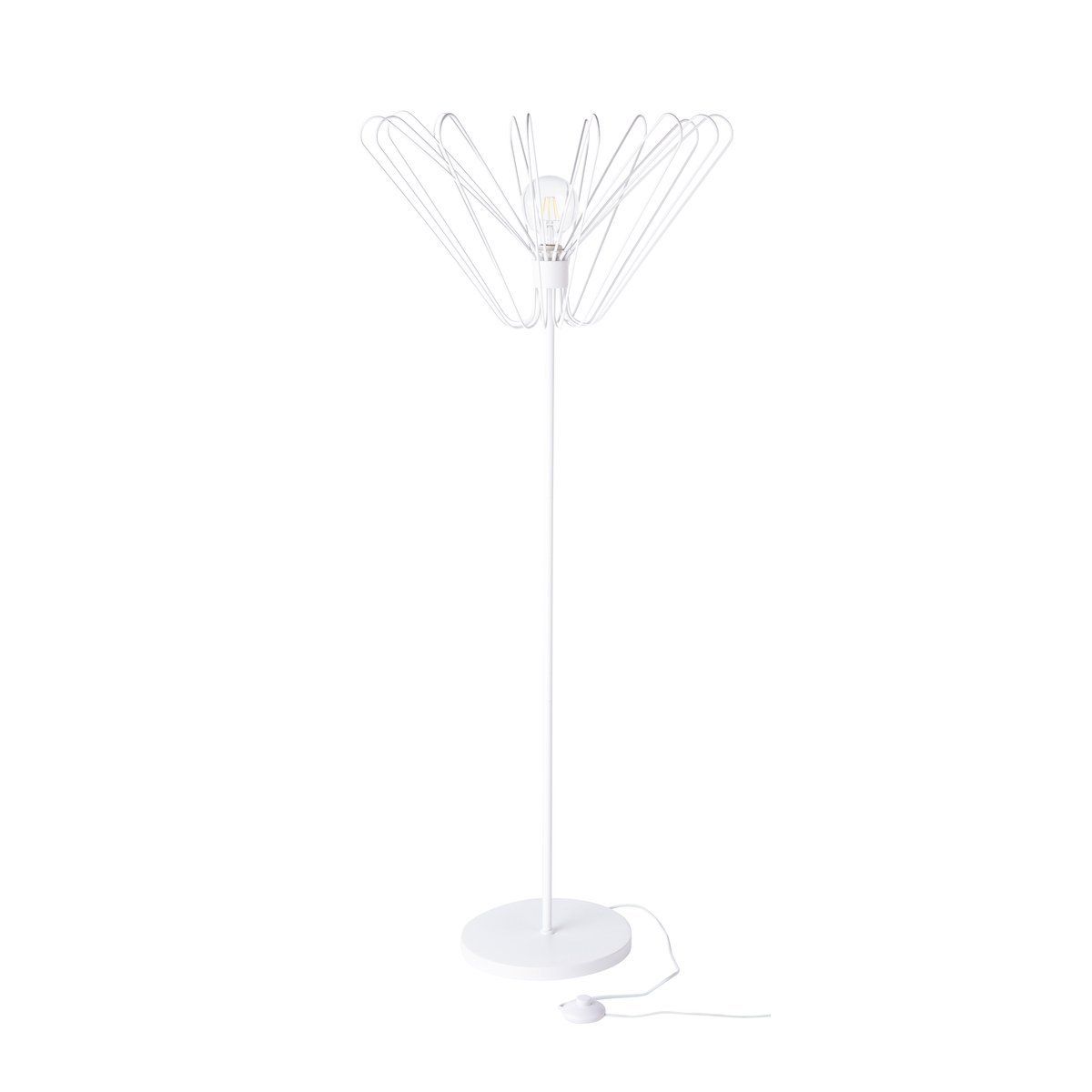 Lampadaire design BLOSSOM (H140cm) en métal blanc